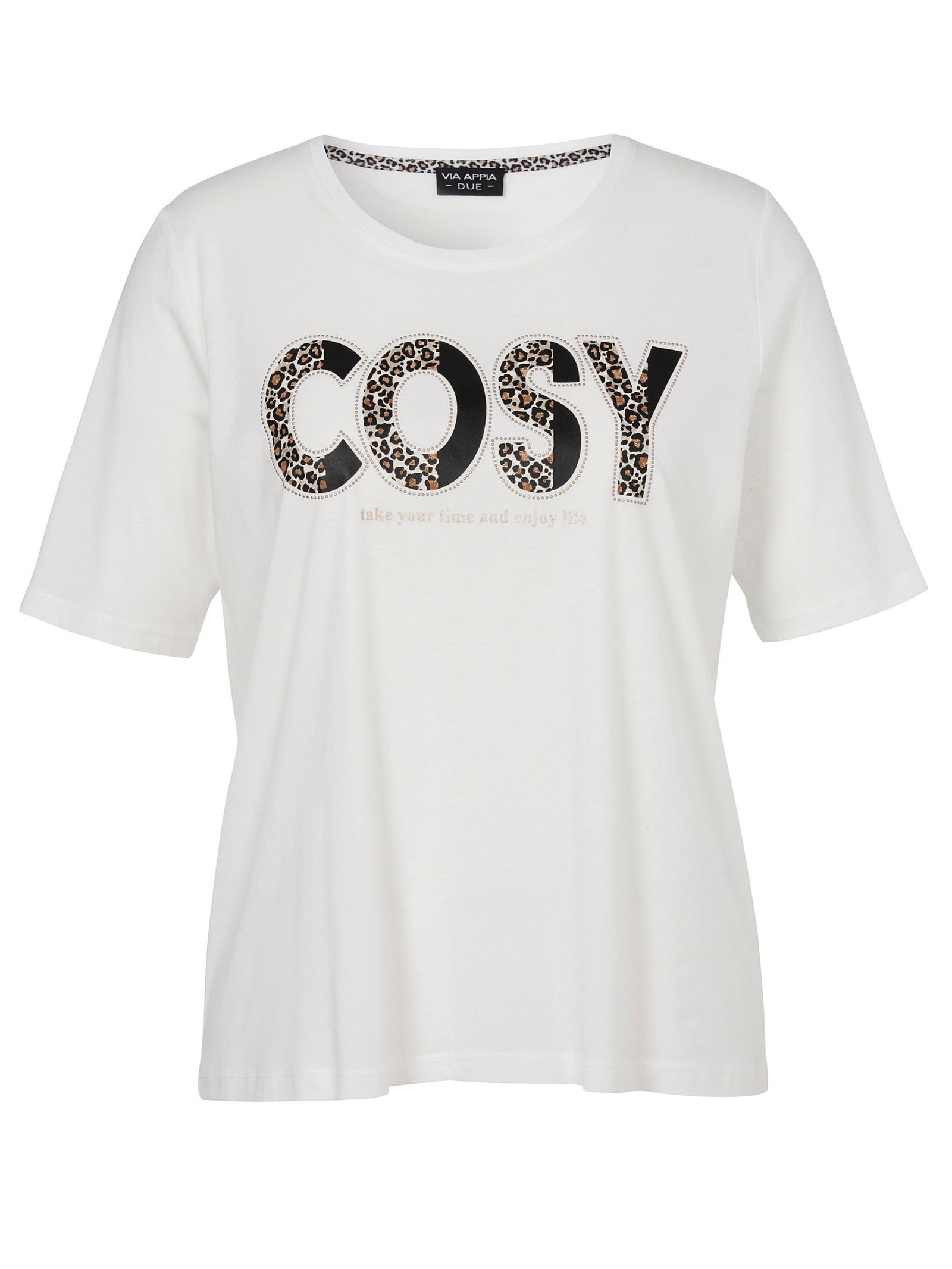 e393432eb79d59a0ad7329ce201995fc VIA APPIA DUE | T-Shirt Rundhals 1/2 Arm Motiv | 44 | ecru multicolor
