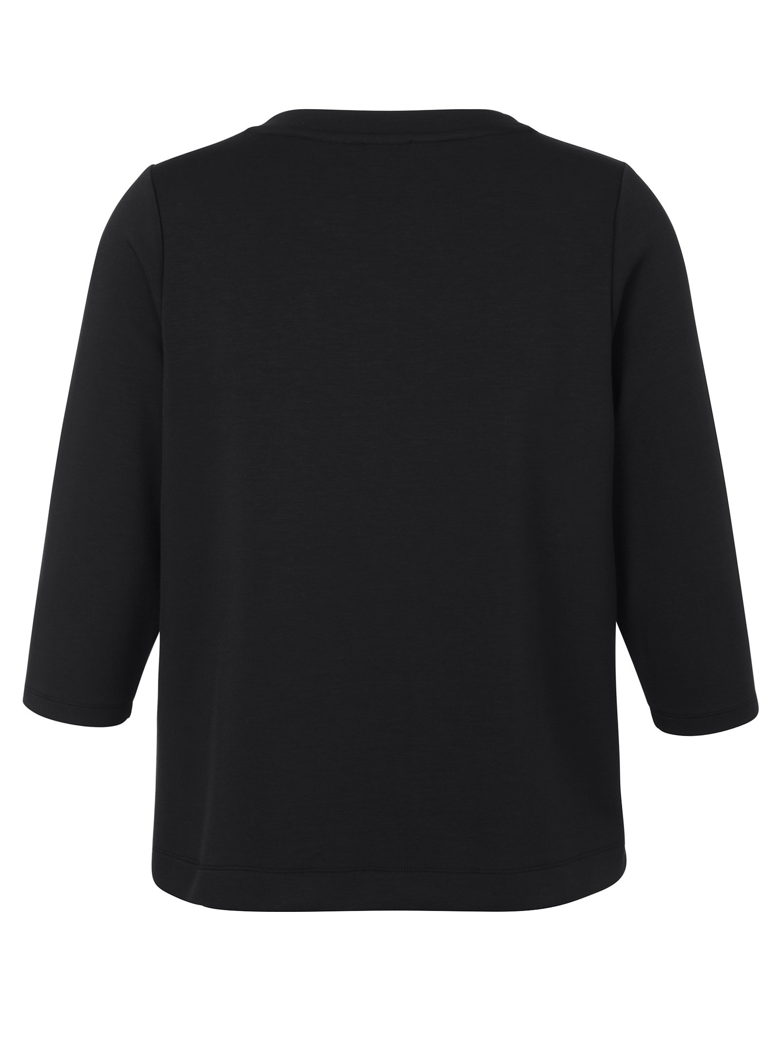 Sweatshirt Rundhals 3/4 Arm, schwarz #2