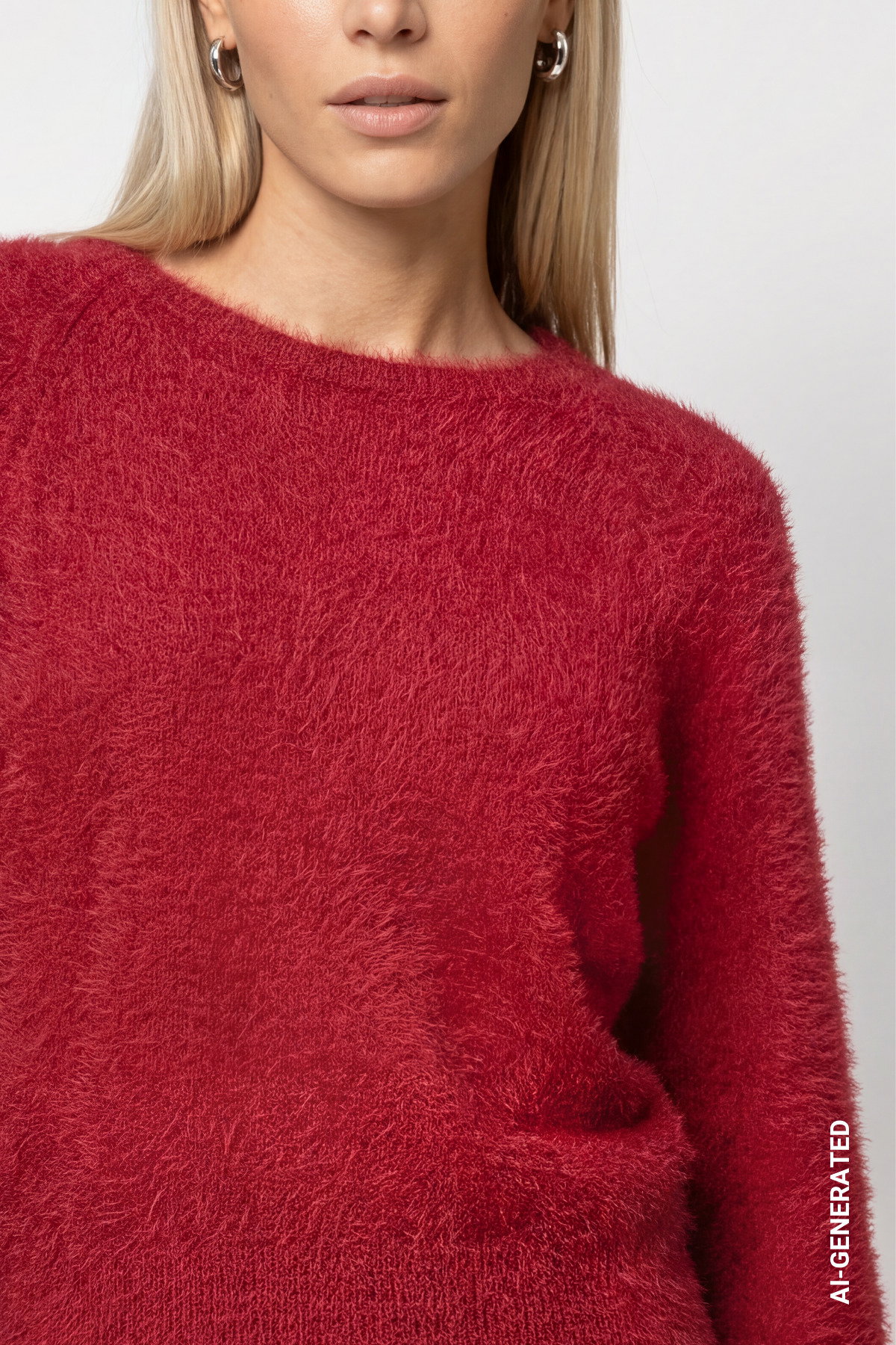 Pullover, red dahlia #5