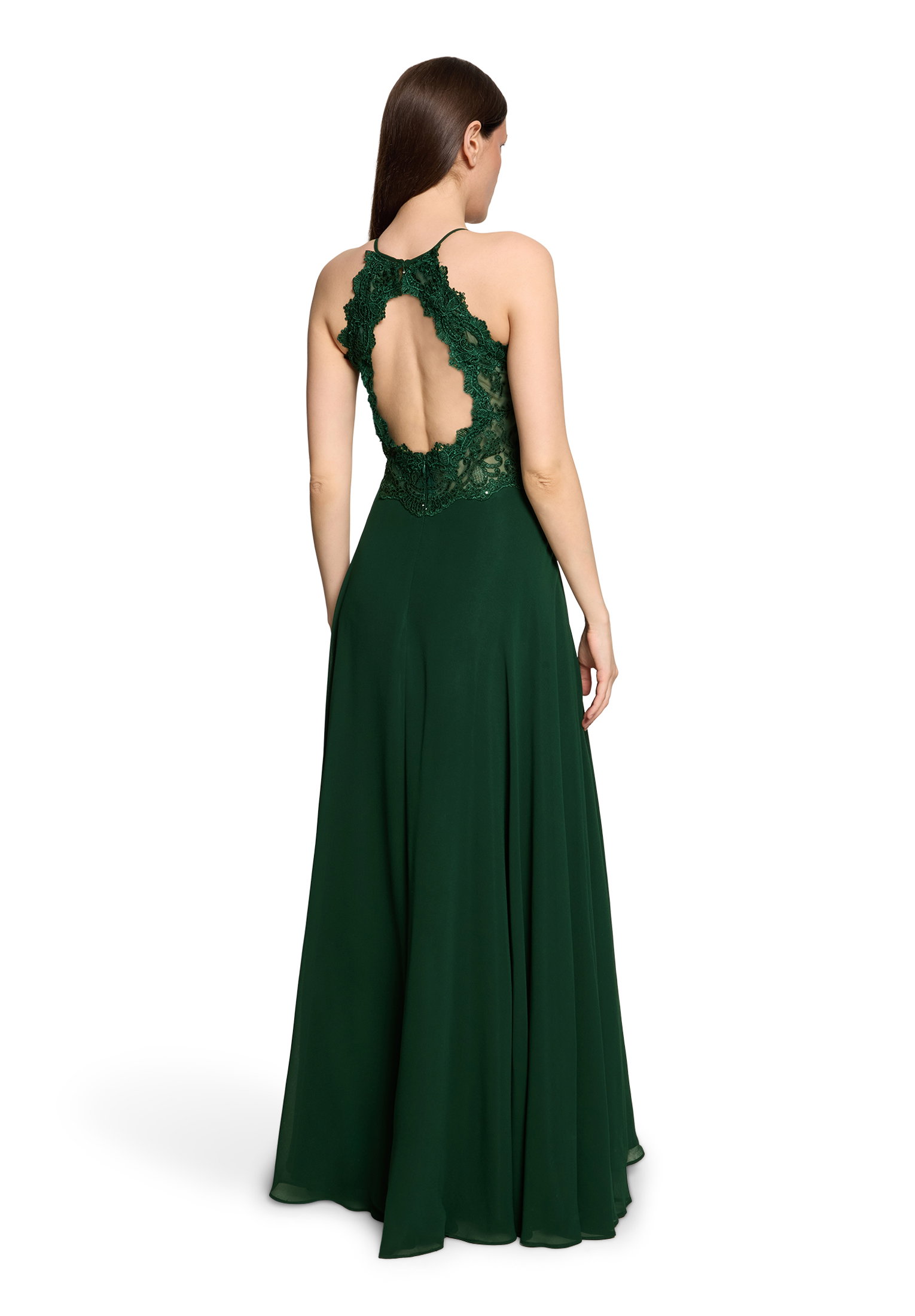 Kleid Lang ohne Arm, Dark Moss #4