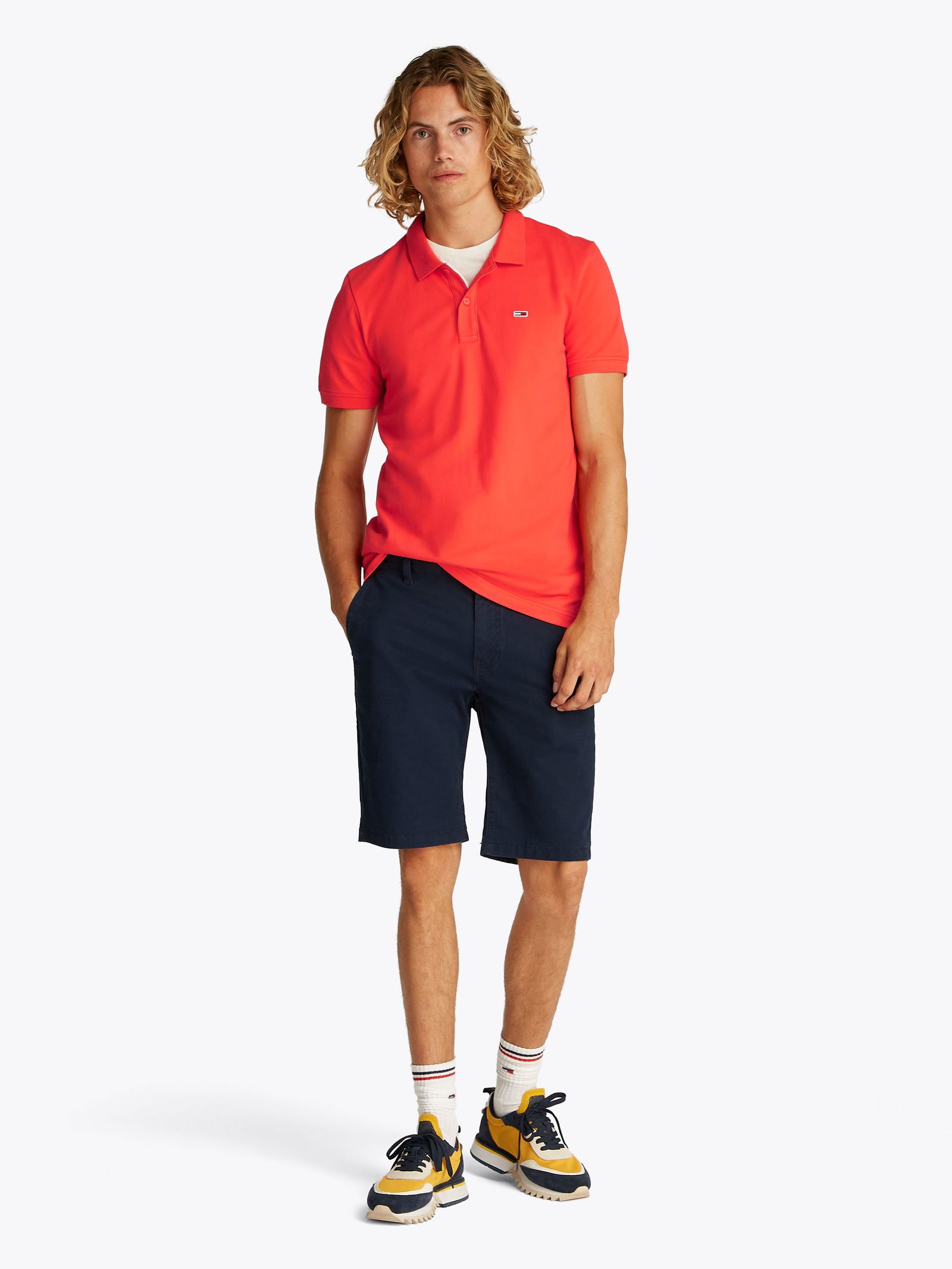 Tommy Jeans | Tommy Jeans Poloshirt | S | bright vermillion