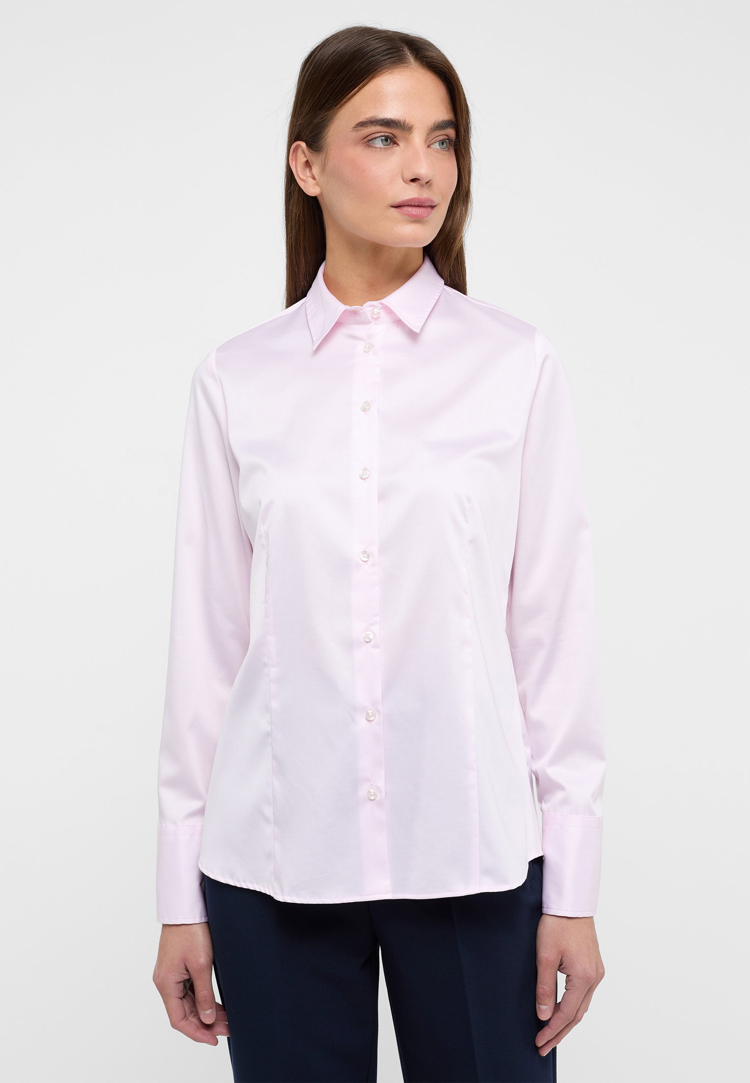 Eterna Bluse Satingewebe Langarm #2