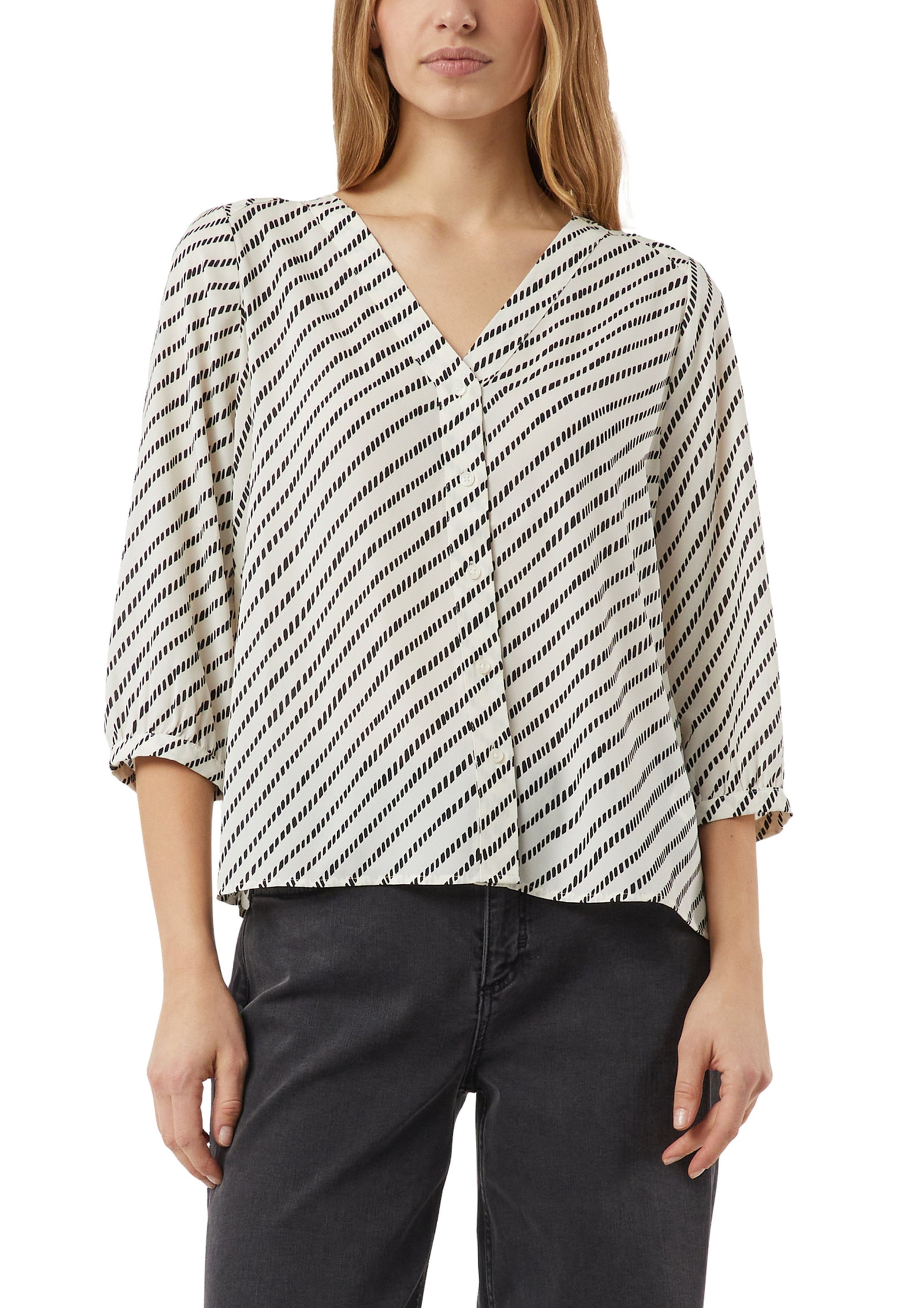 Comma gemusterte Chiffon-Bluse #4