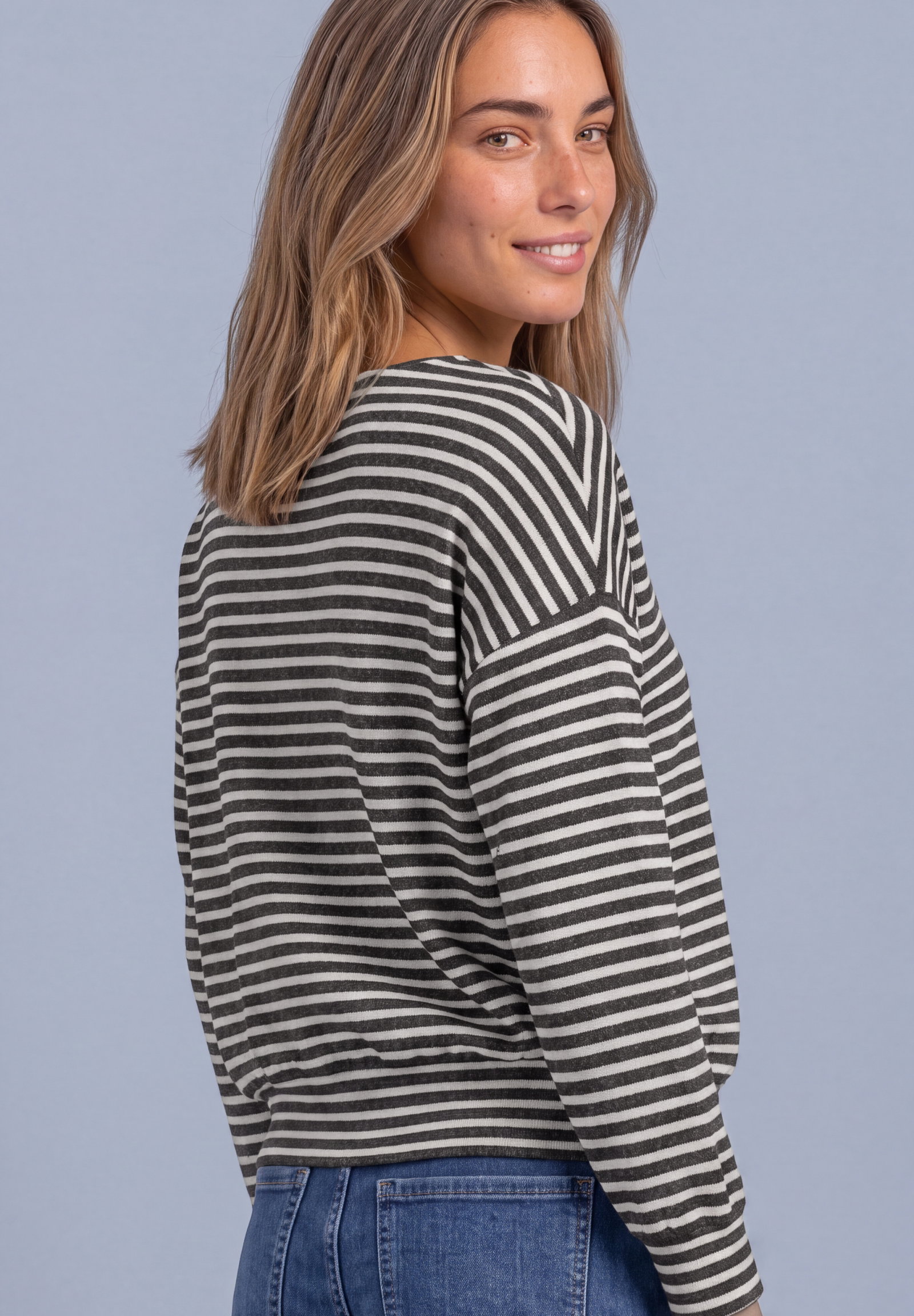 LTD QR soft yds shirt w.bottom, black coffee mel. #4