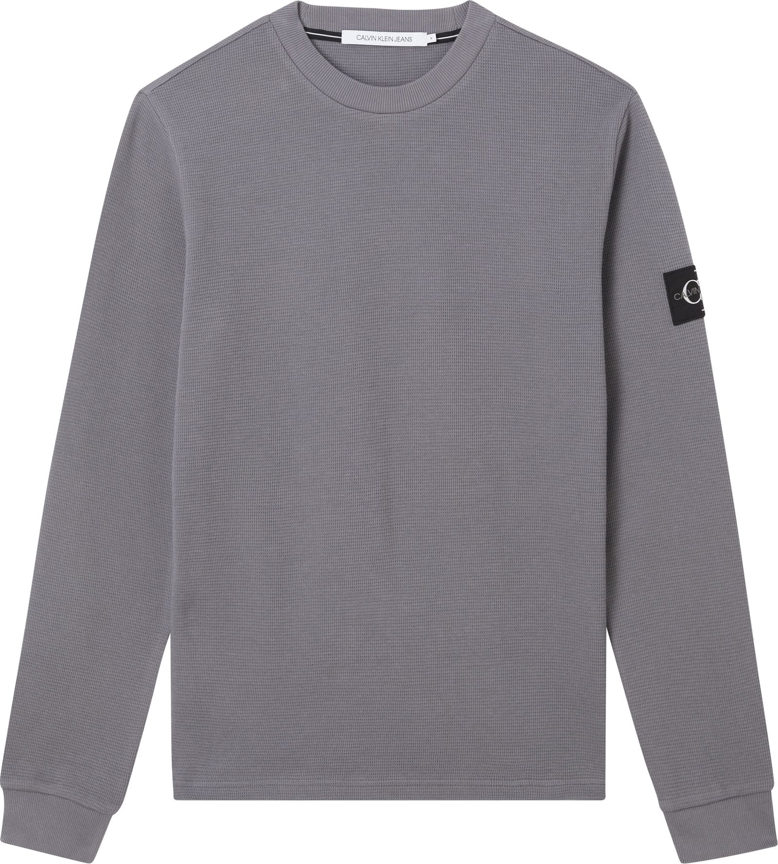 MONOGRAM BADGE WAFFLE LS TEE