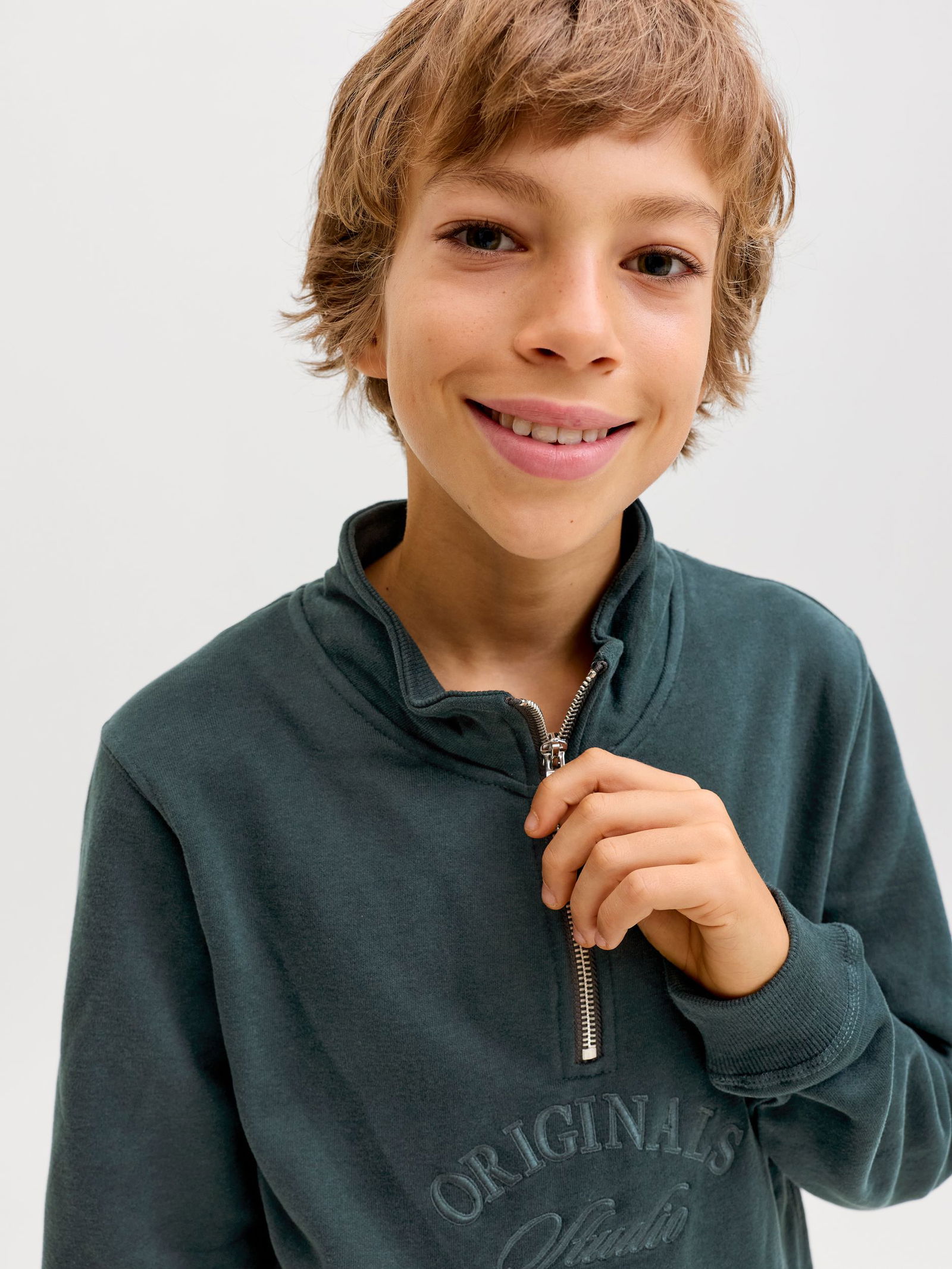 Jack&Jones |  JORBLEECKER BRANDING SWEAT HIGH N BF JNR | 140