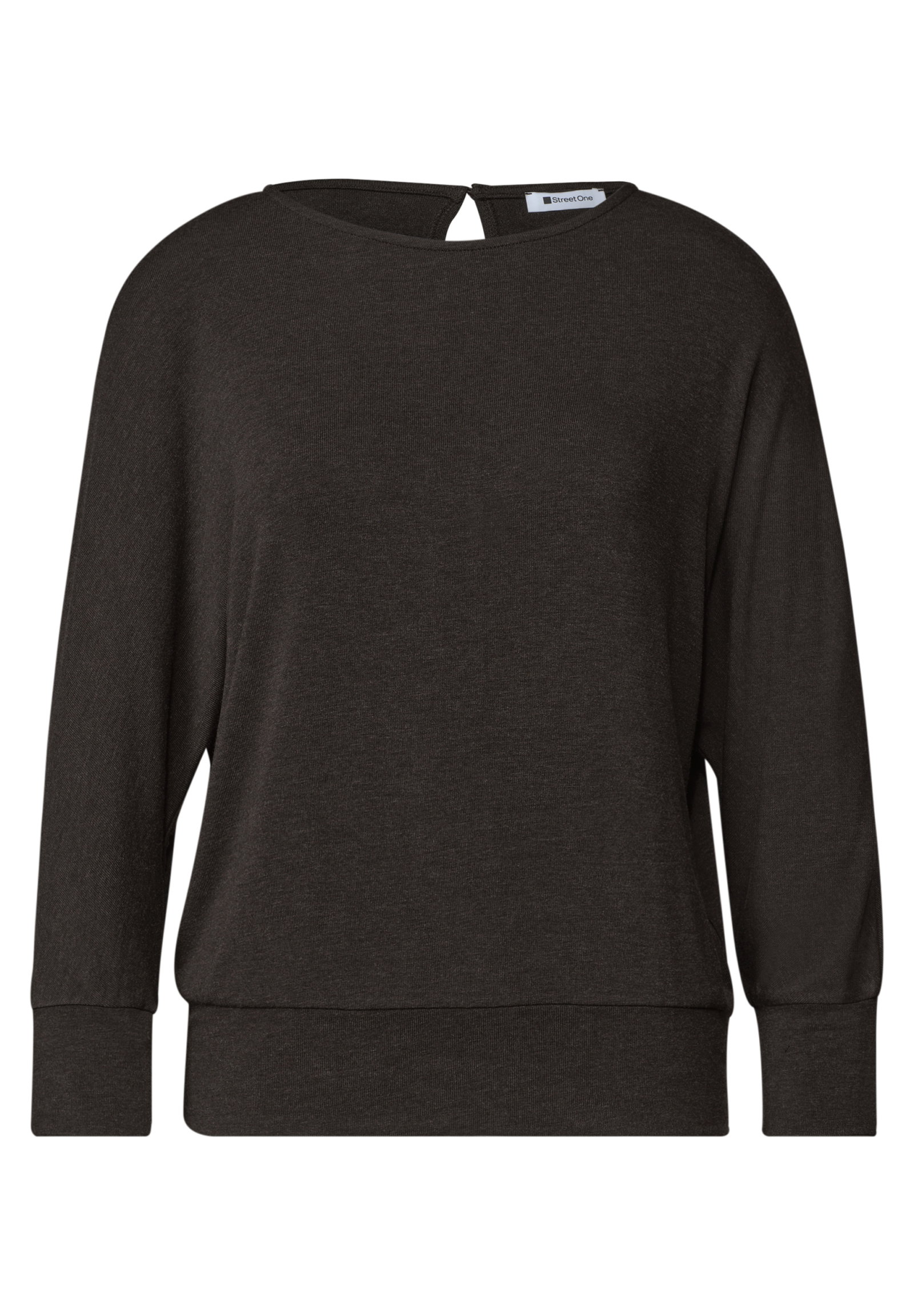 melange batwing shirt, black coffee mel. #1
