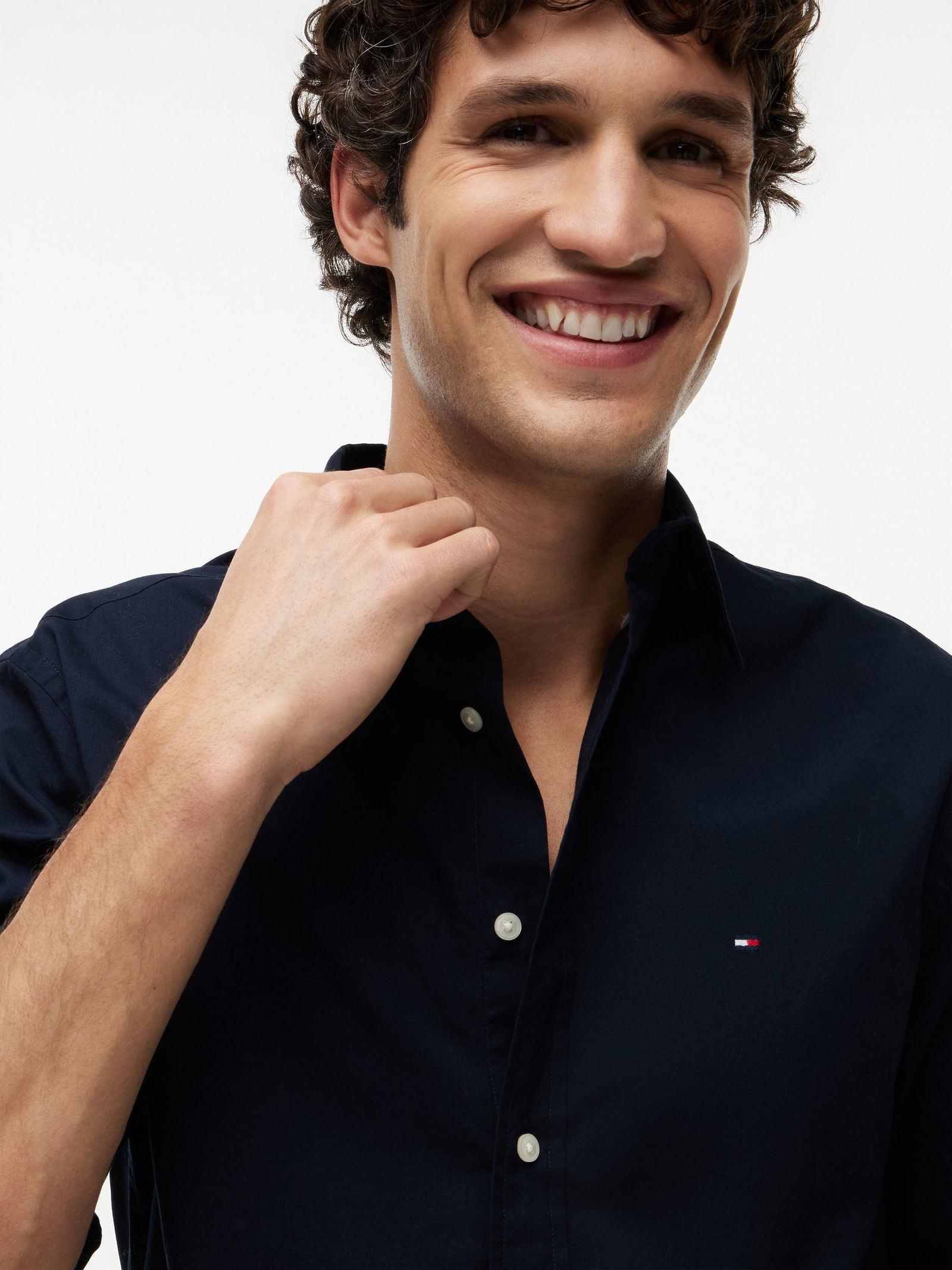 Tommy Hilfiger |  Tommy Hilfiger Hemd Regular Fit  | L | desert sky