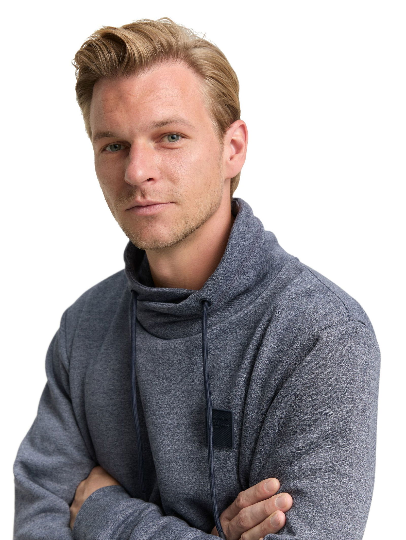 Tom Tailor | Tom Tailor Sweatshirt | L | navy grindle structure