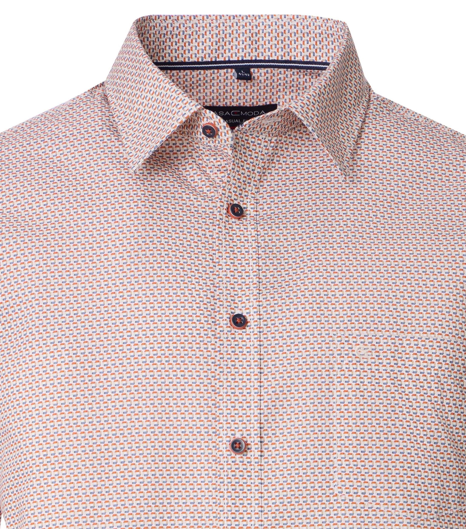 Casa Moda |  Casa Moda Hemd Regular Fit  | XL | orange