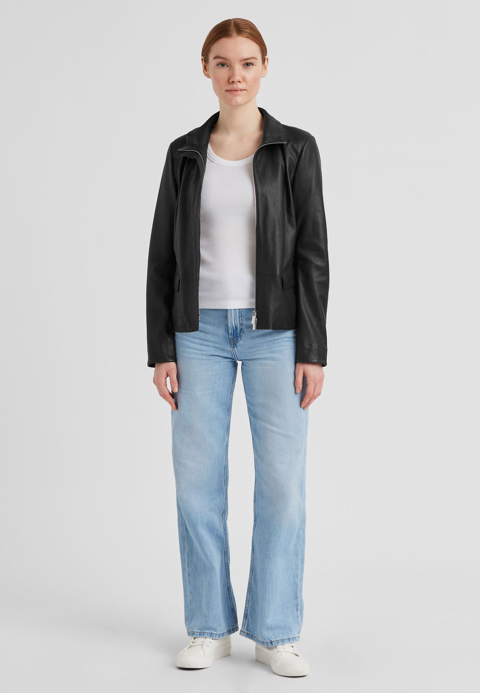 Milestone |  Milestone Lederjacke  | 44 | schwarz