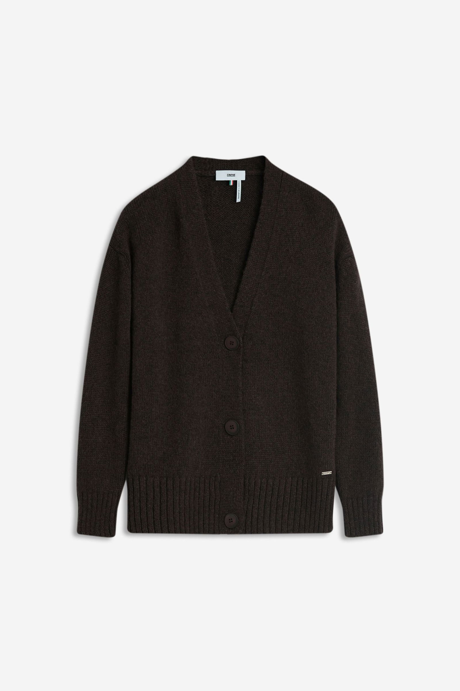 1abb1d170b8d05f4ceaccb107dc41822 Cinque | Cinque Strickjacke | Cardigan | L | dunkelbraun
