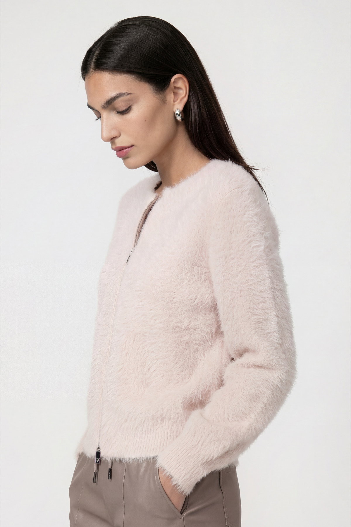 Strickjacke, rosewater #3