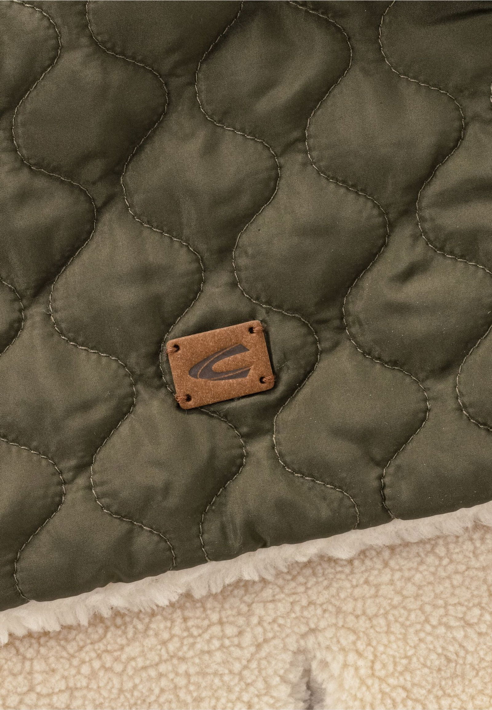 Camel Active | Camel Active Gesteppter Schal mit Teddybesatz | OS | biscuit