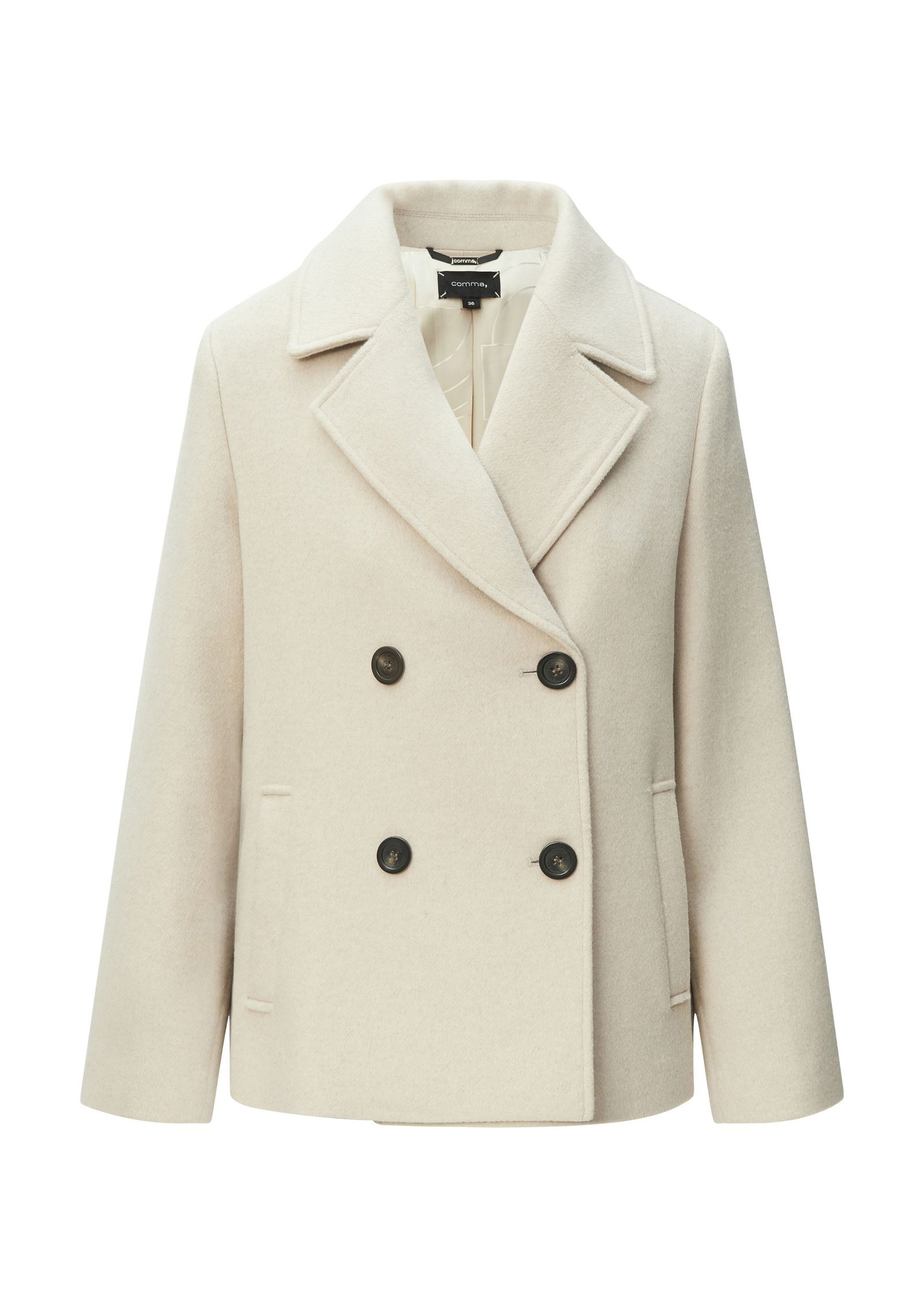 Comma | Comma Wolljacke | 38 | beige
