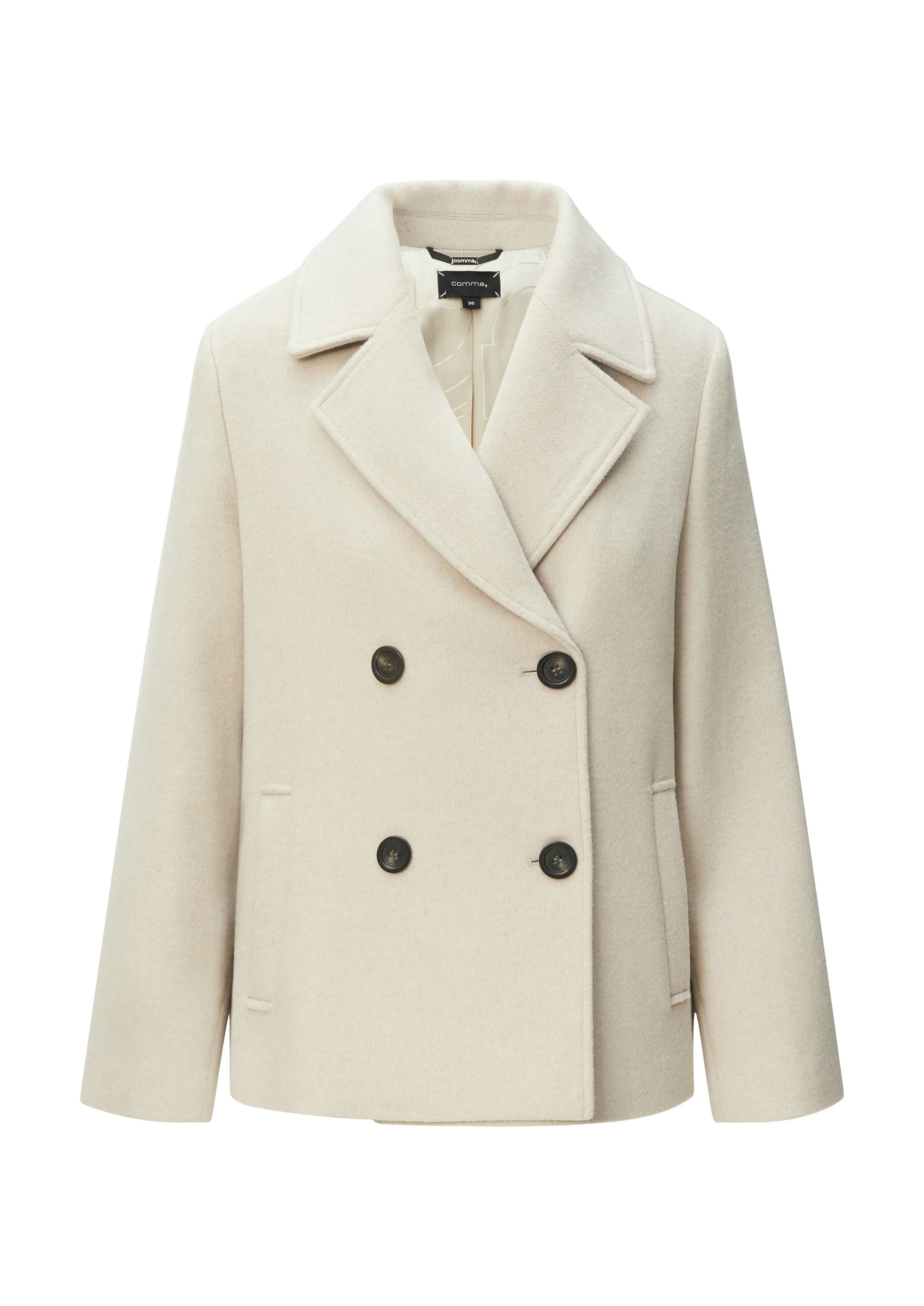 Comma |  Comma Wolljacke  | 38 | beige