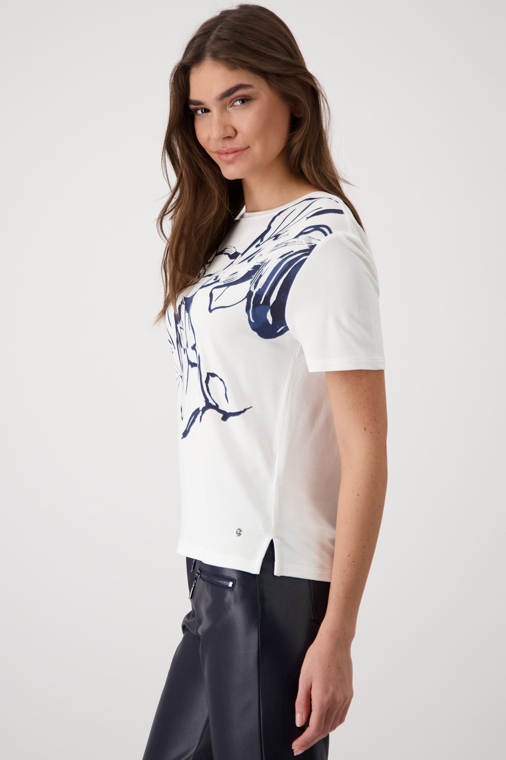 Monari |  T-Shirt, off-white | 42 | off-white