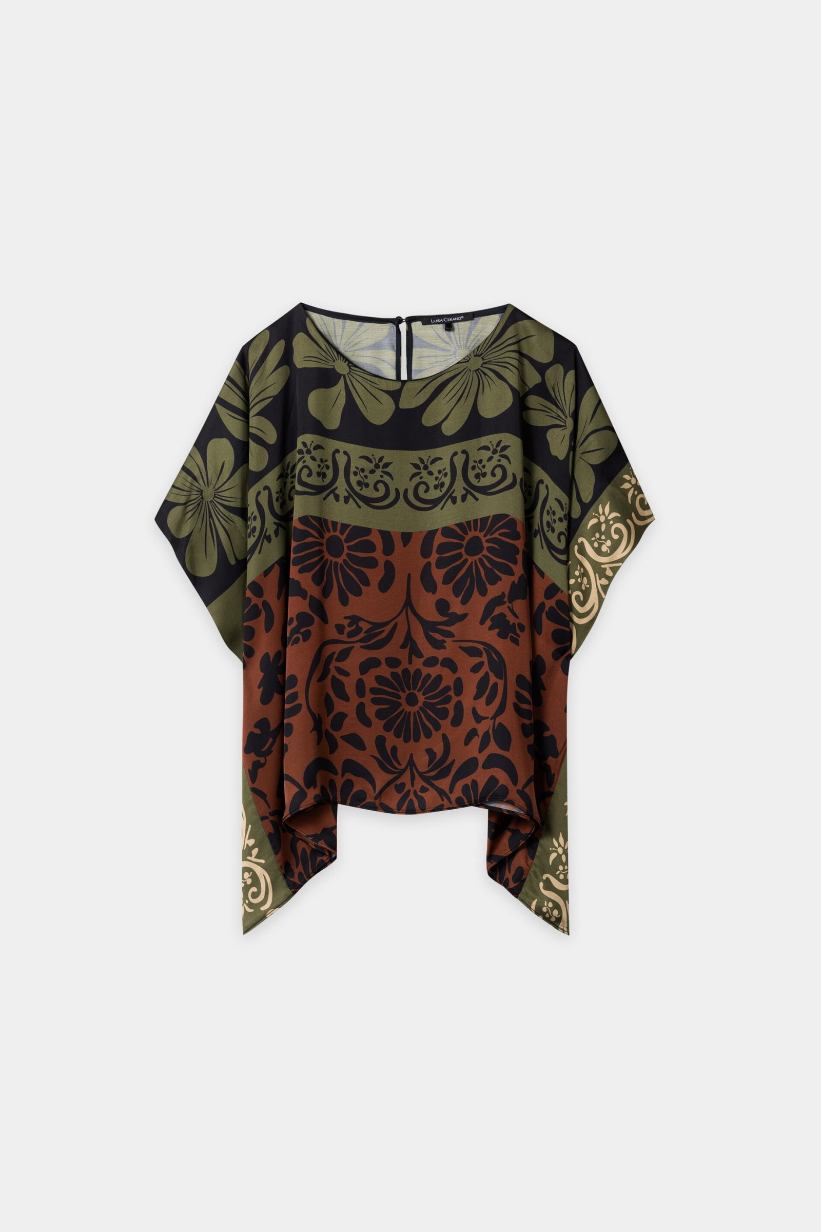 Bluse, the autumn leaf print #1