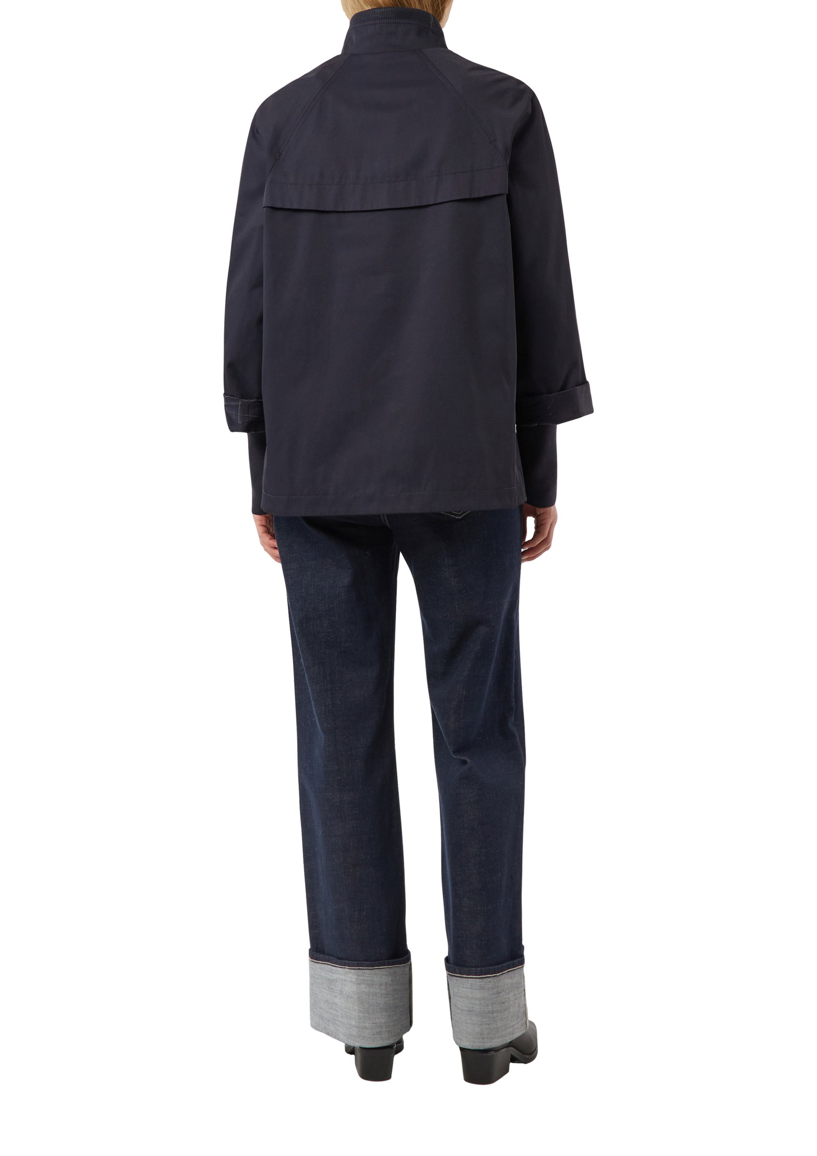 Comma Cape-Jacke im Relaxed Fit mit Stehkragen und Rippbündchen #2
