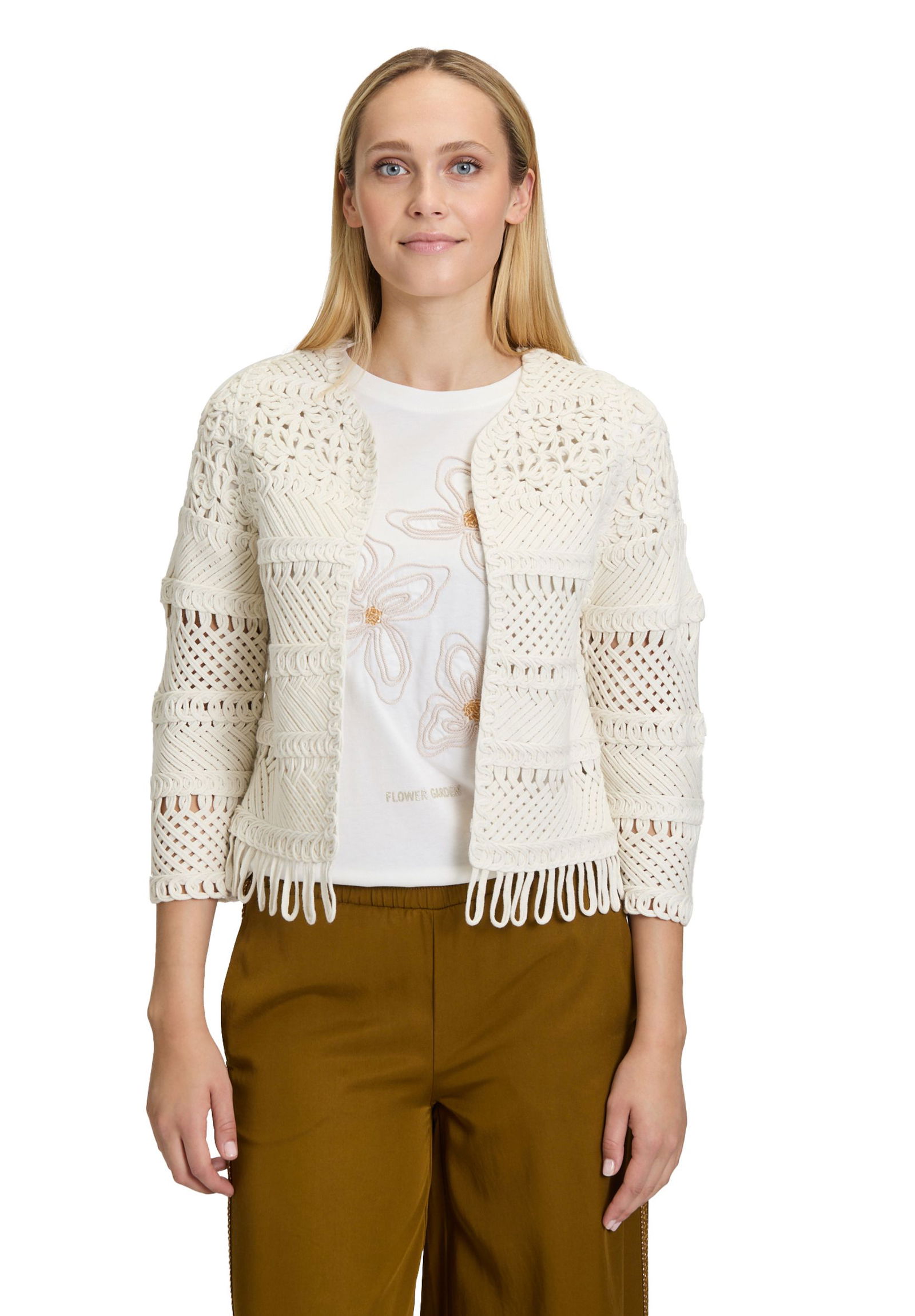 | Casual-Strickjacke | 44 | beige