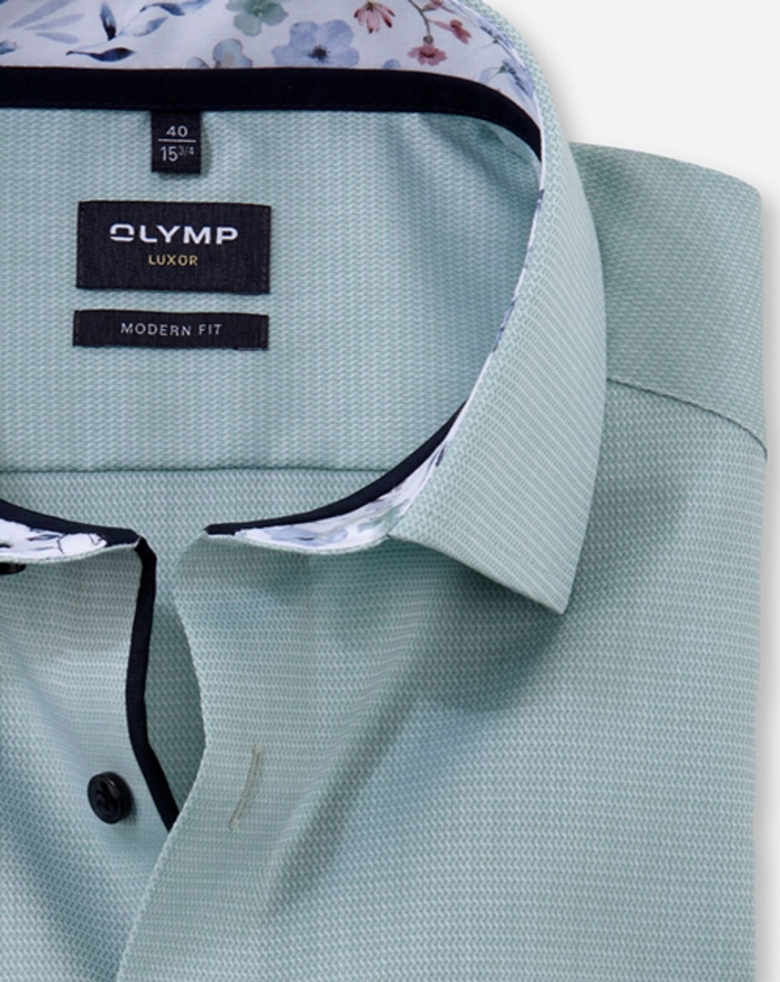 Olymp |  Olymp Hemd Modern Fit  | 43 | grün