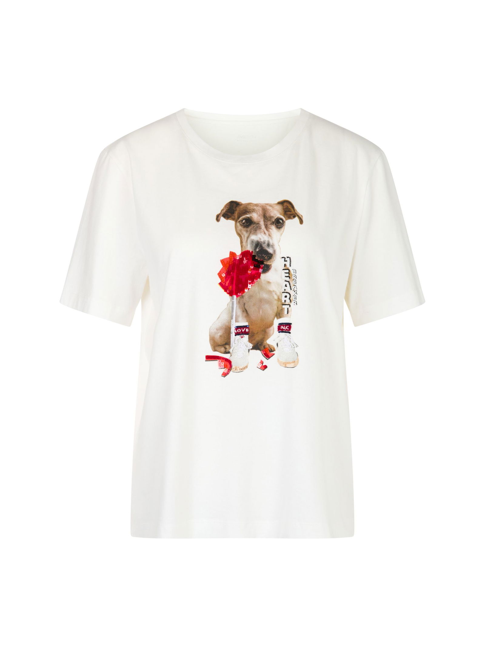 679353226e8a0419901a620ecf1e68d5 Marc Cain Sports | T-Shirt aus reiner Baumwolle | 38 | off-white