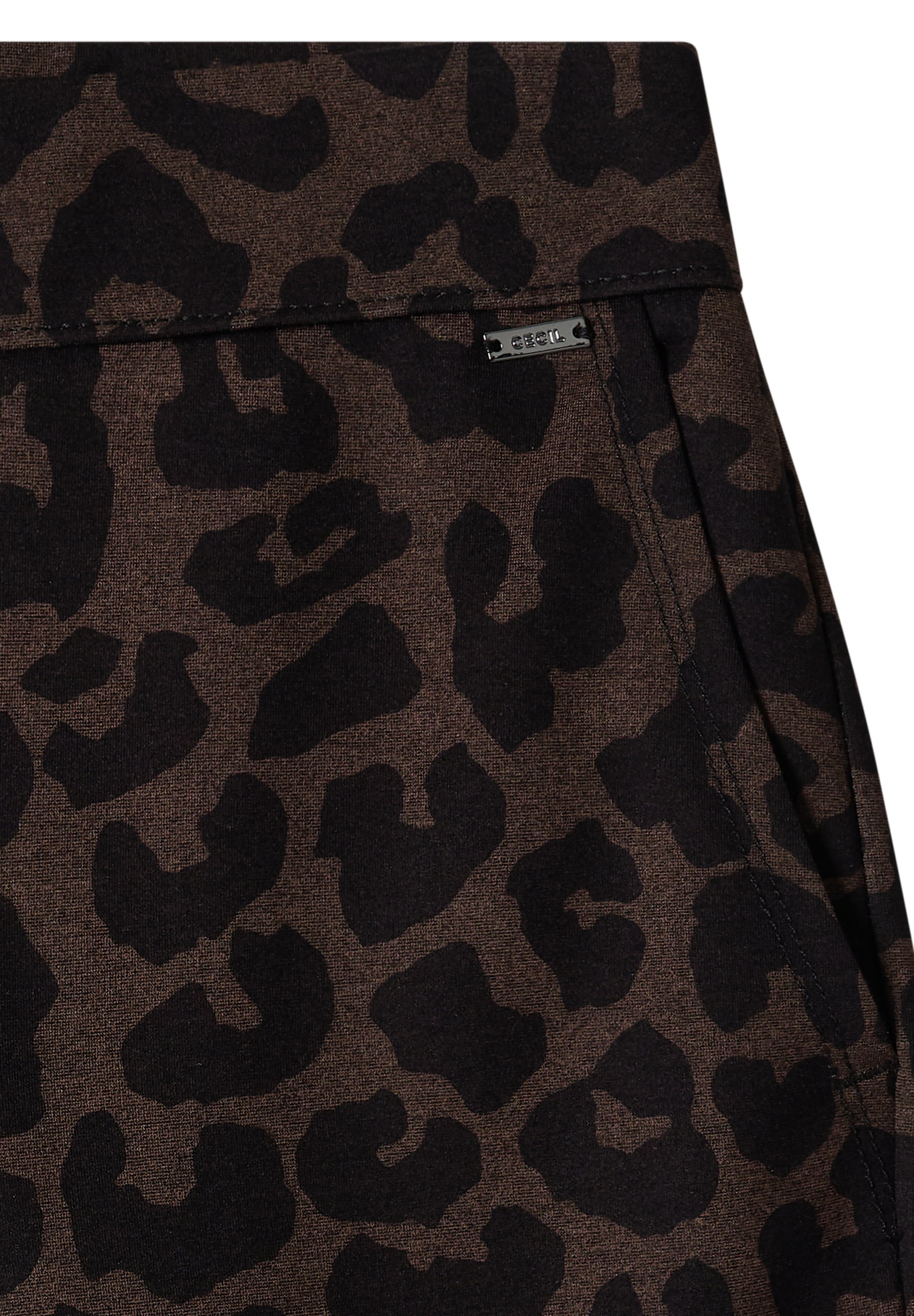 TOS Style Neele Straight AOP, dark toffee brown #2