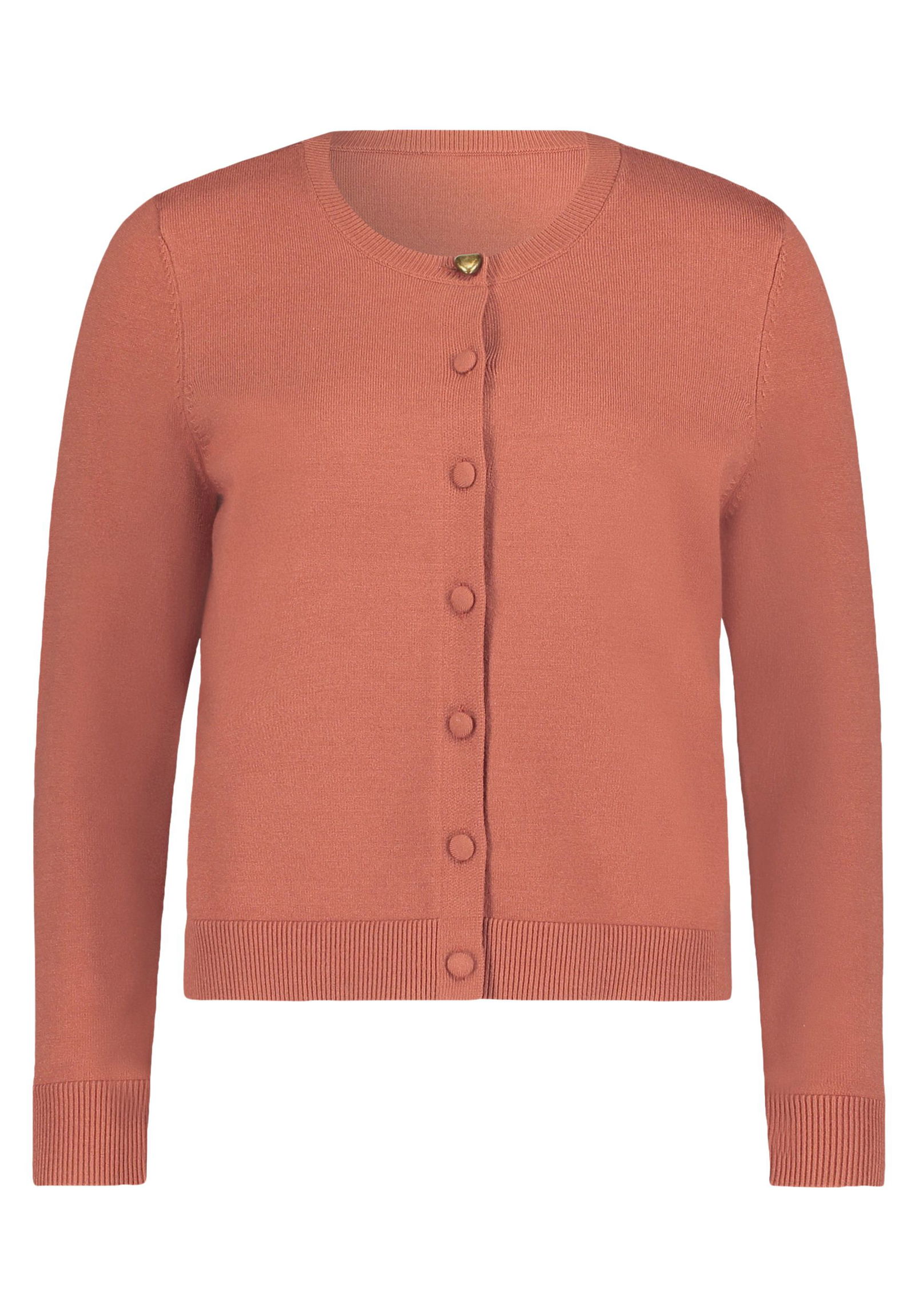 |  Strickjacke Kurz 1/1 Arm, Chutney | 42 | terra cotta