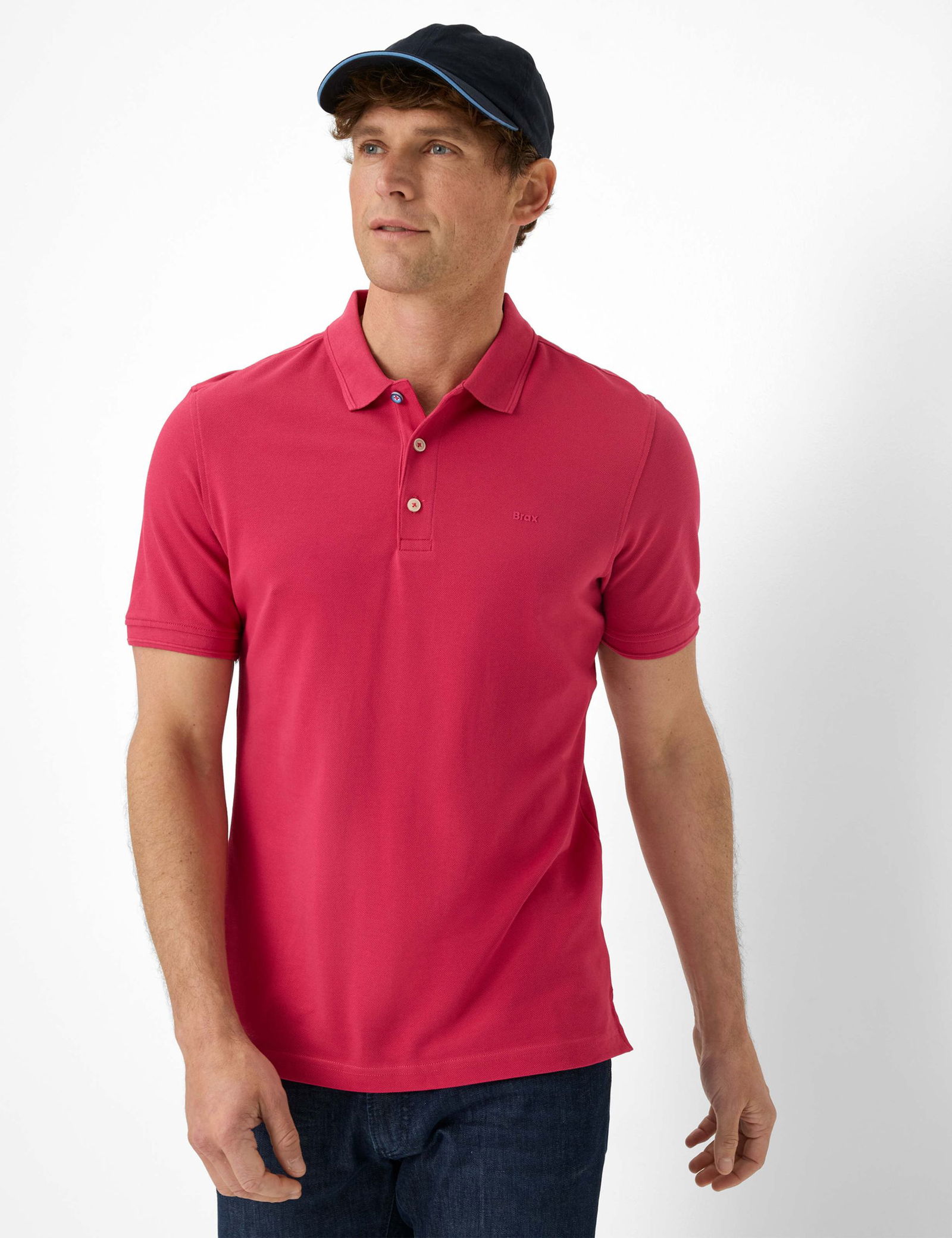 Brax |  Brax Poloshirt  | M | crunchy pink