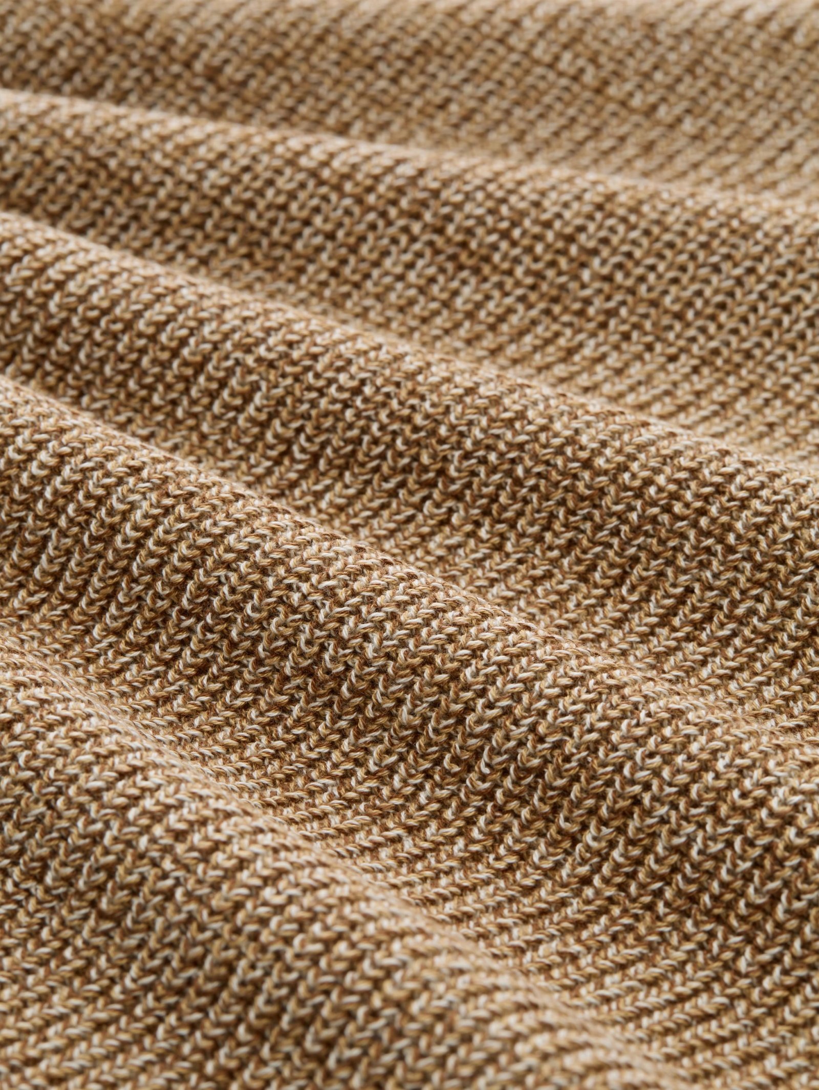 relaxed structure crew neck kn, brown tonal knit mouline #2