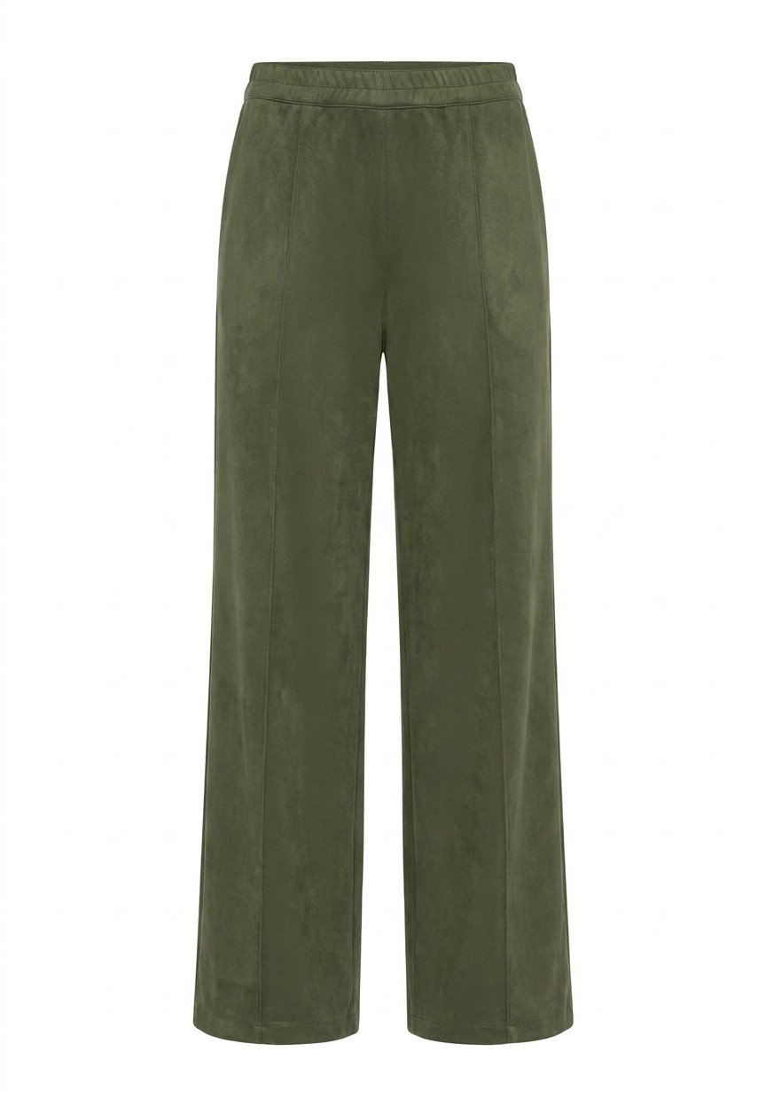 Trousers Casual Long, Olive Green #1