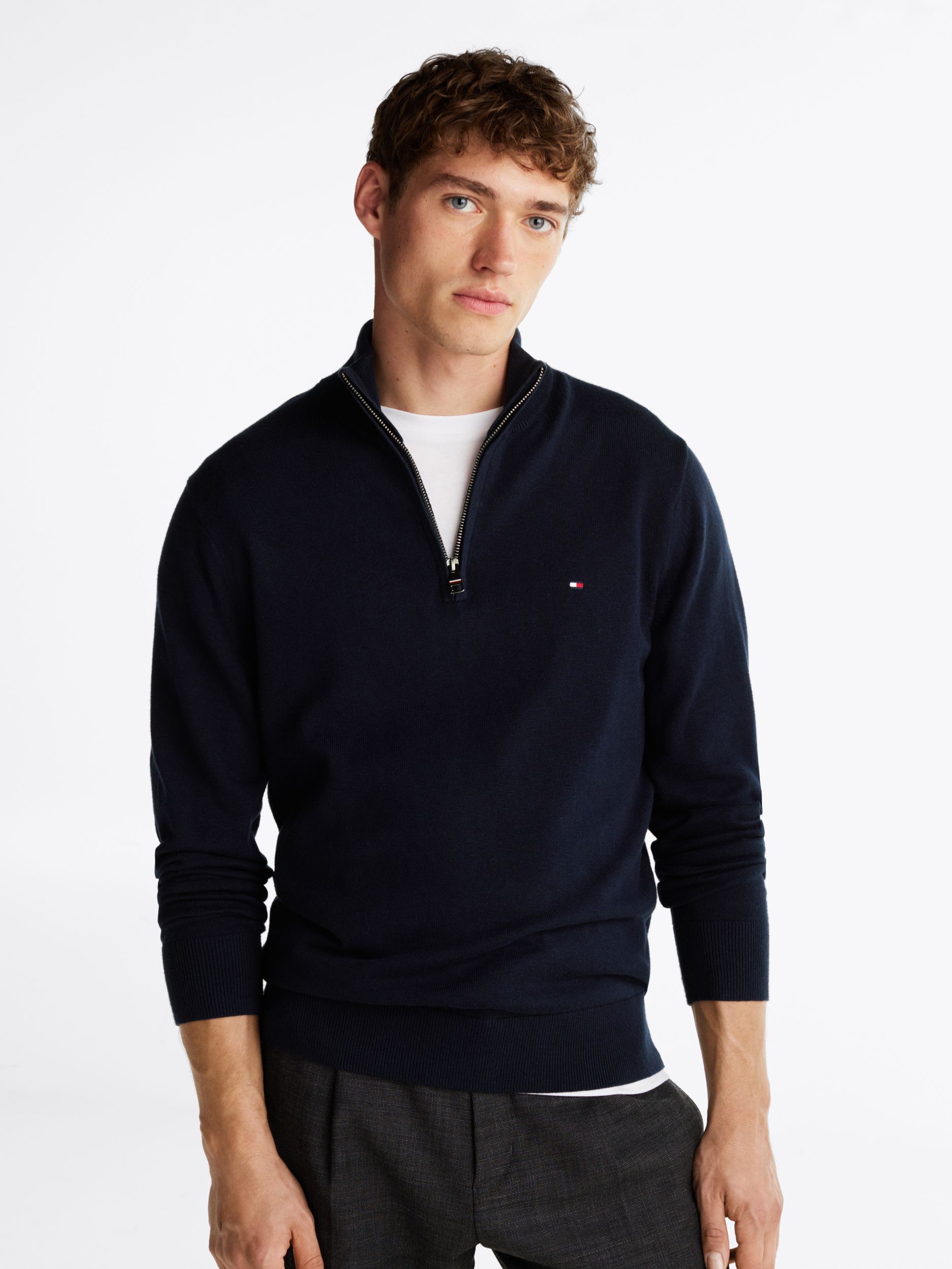 Tommy Hilfiger |  Tommy Hilfiger Rollkragenpullover  | L | dark grey heather