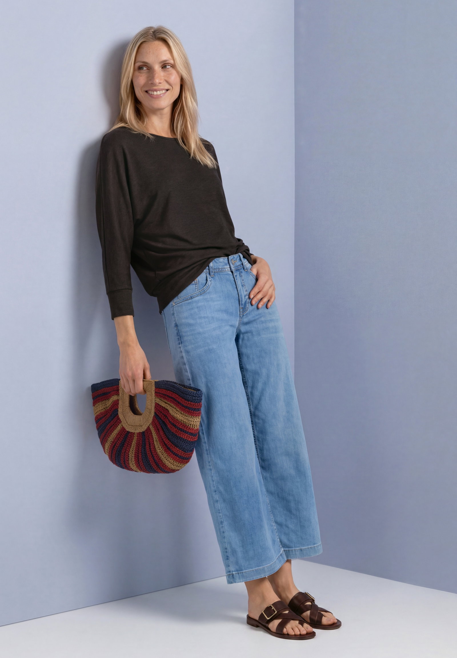 melange batwing shirt, black coffee mel. #5