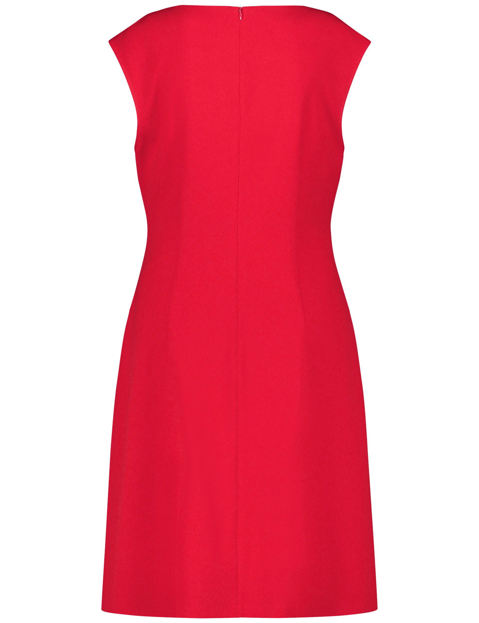 Ärmelloses Kleid mit seitlicher Raffung
