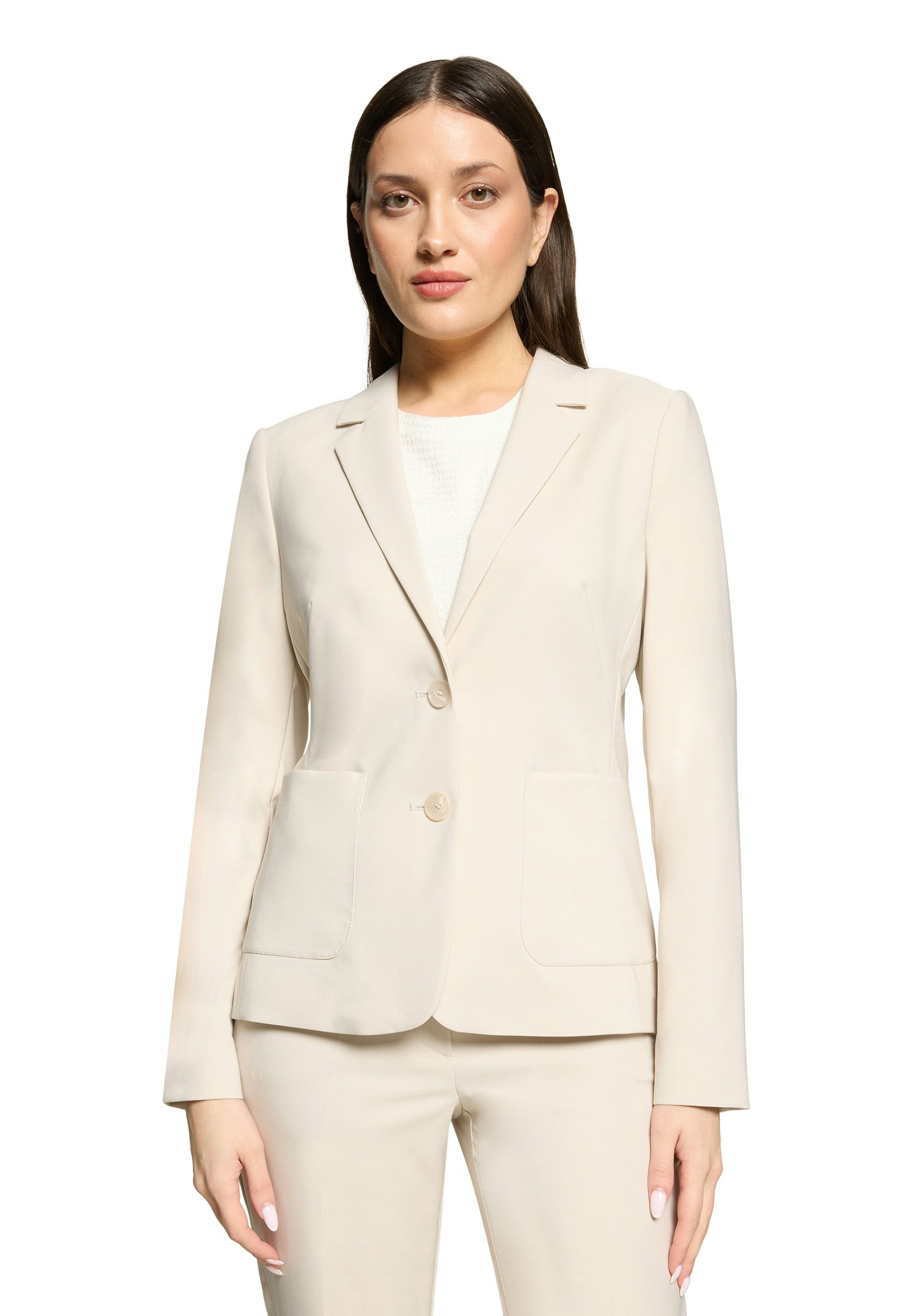 Blazer Kurz Einreiher 1/1 Arm, Light Beige #3