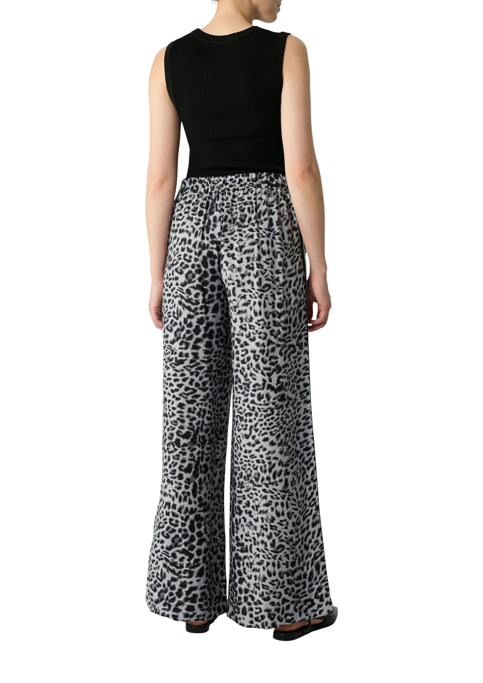 5f3b67a0582c61b0f8f0a777e78ea845 Comma | Comma Schmale Hose | 40/REG | schwarz|weiß