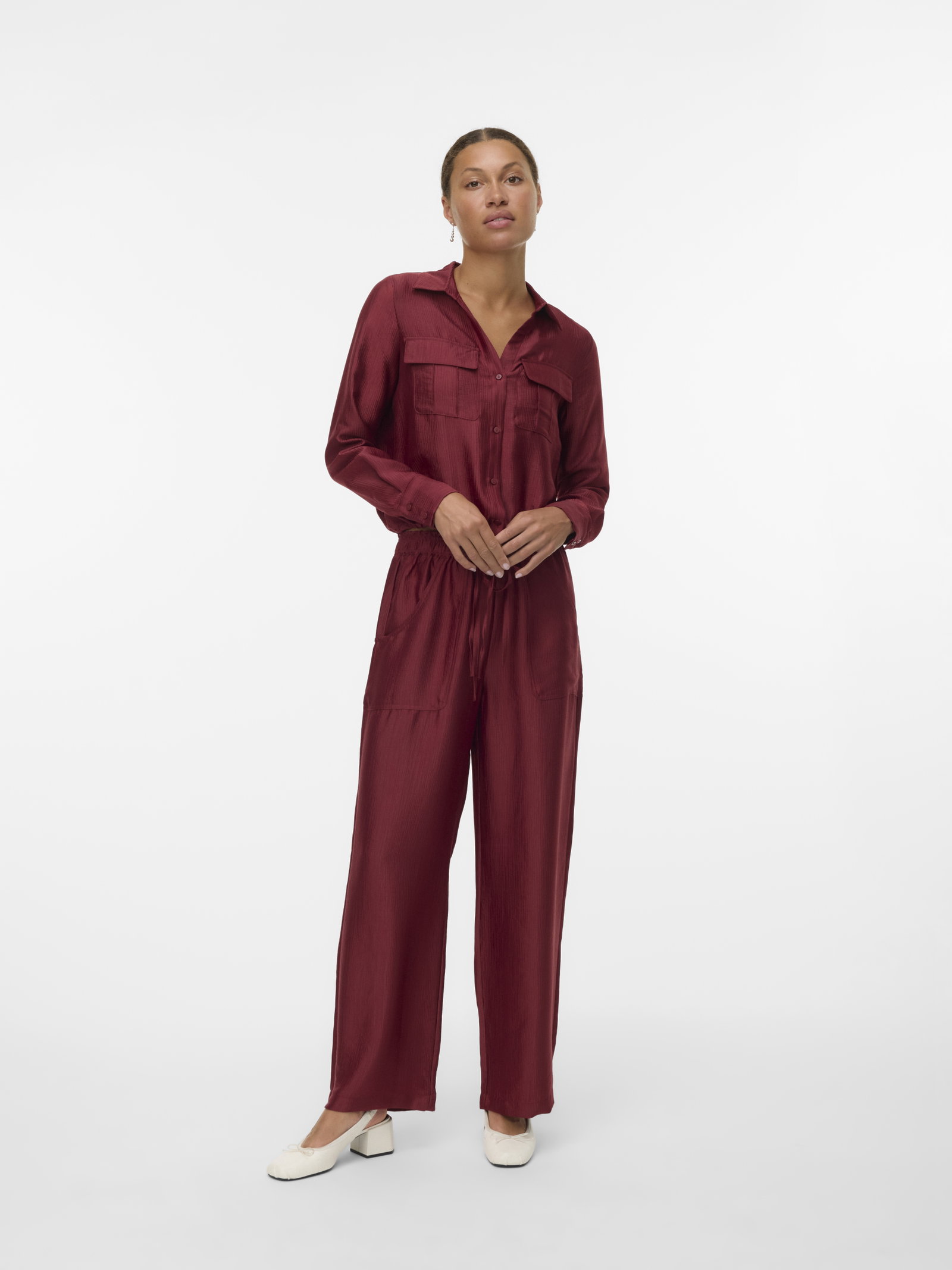 VMTOMA HW STRAIGHT PANTS WVN, Syrah #2