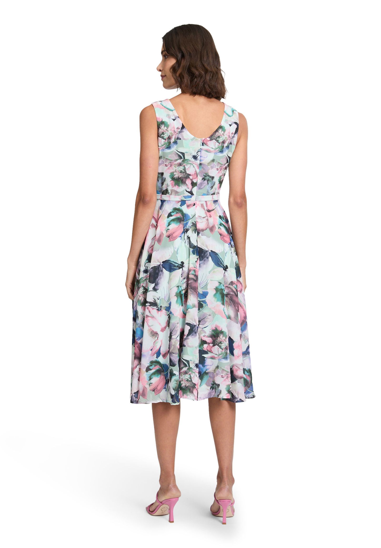 Vera Mont |  Vera Mont Kurzes Kleid  | 44 | green/rosé