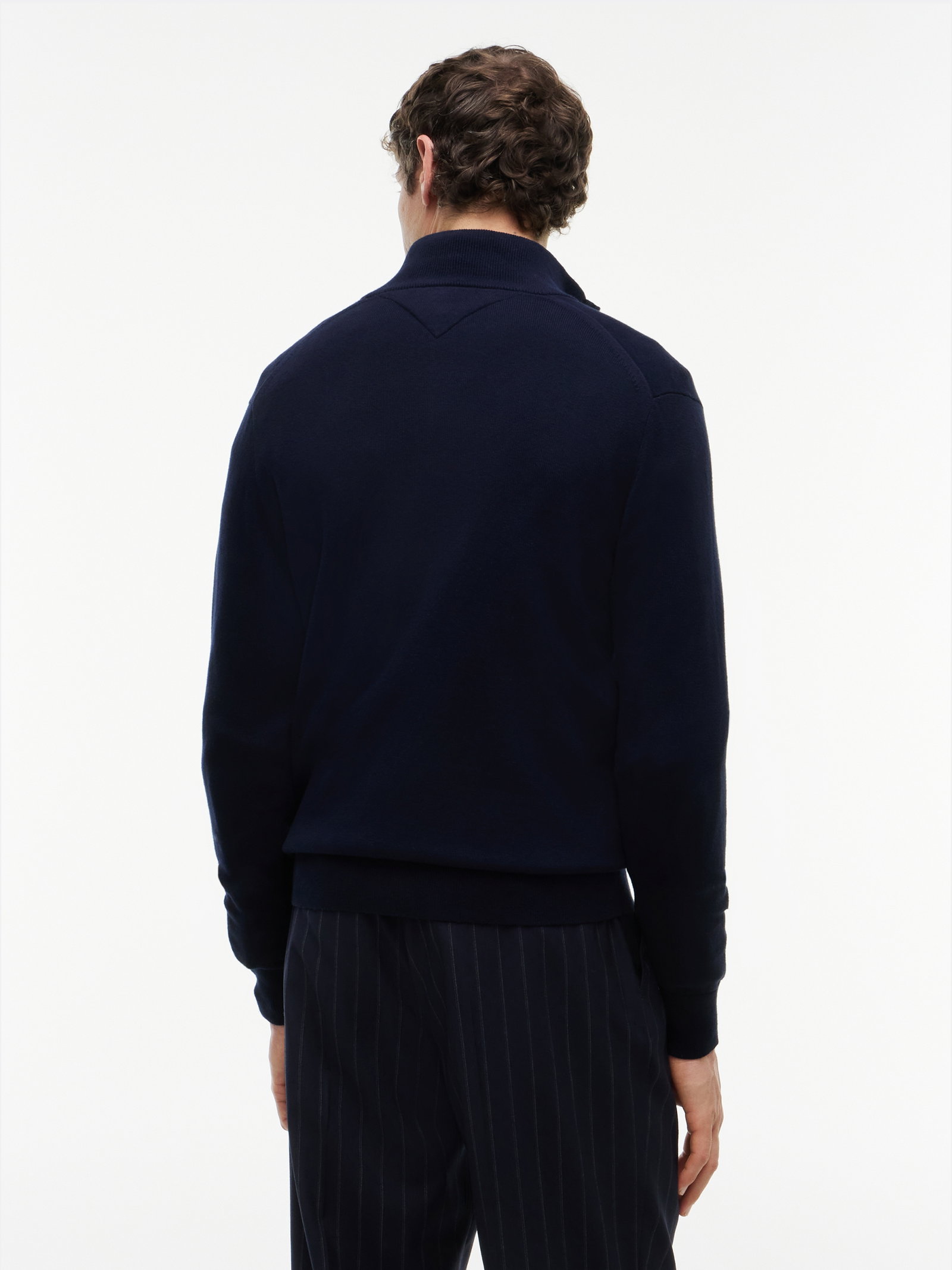 PIMA ORG CTN CASHMERE ZIP THRU, BLUE #4