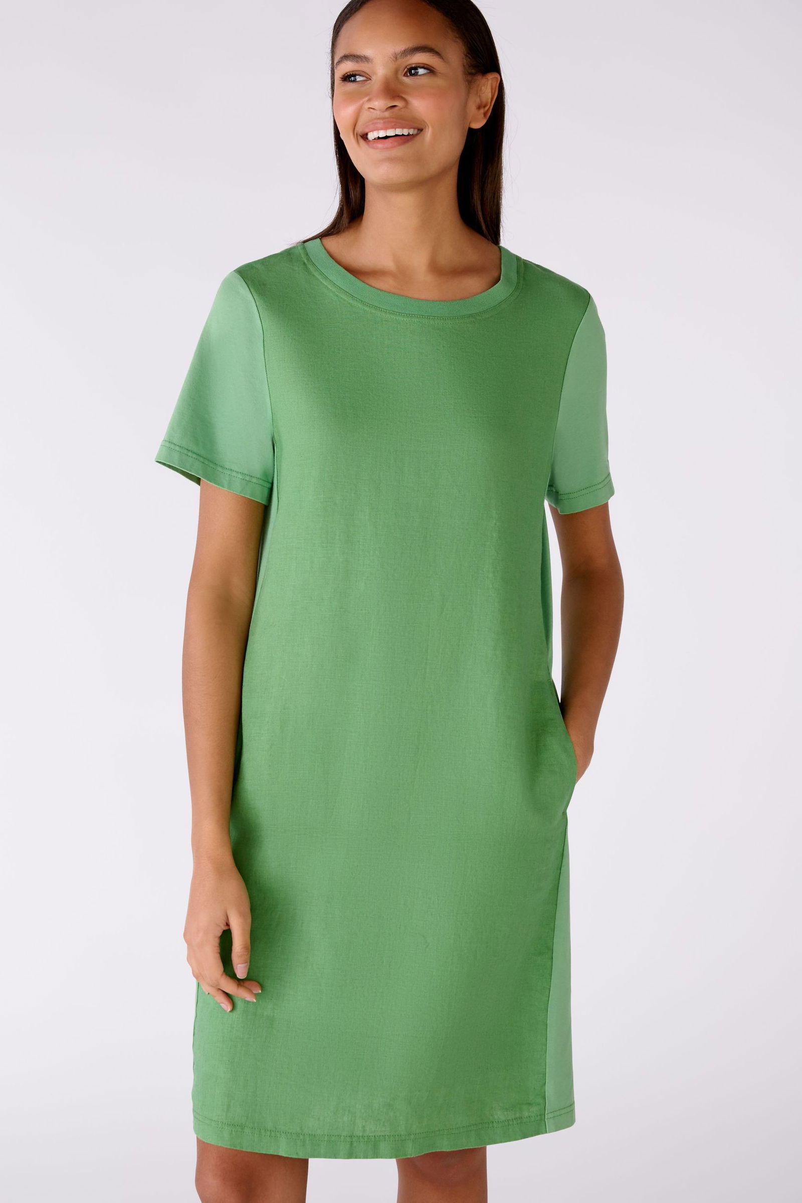 Oui Kleid aus Leinen 