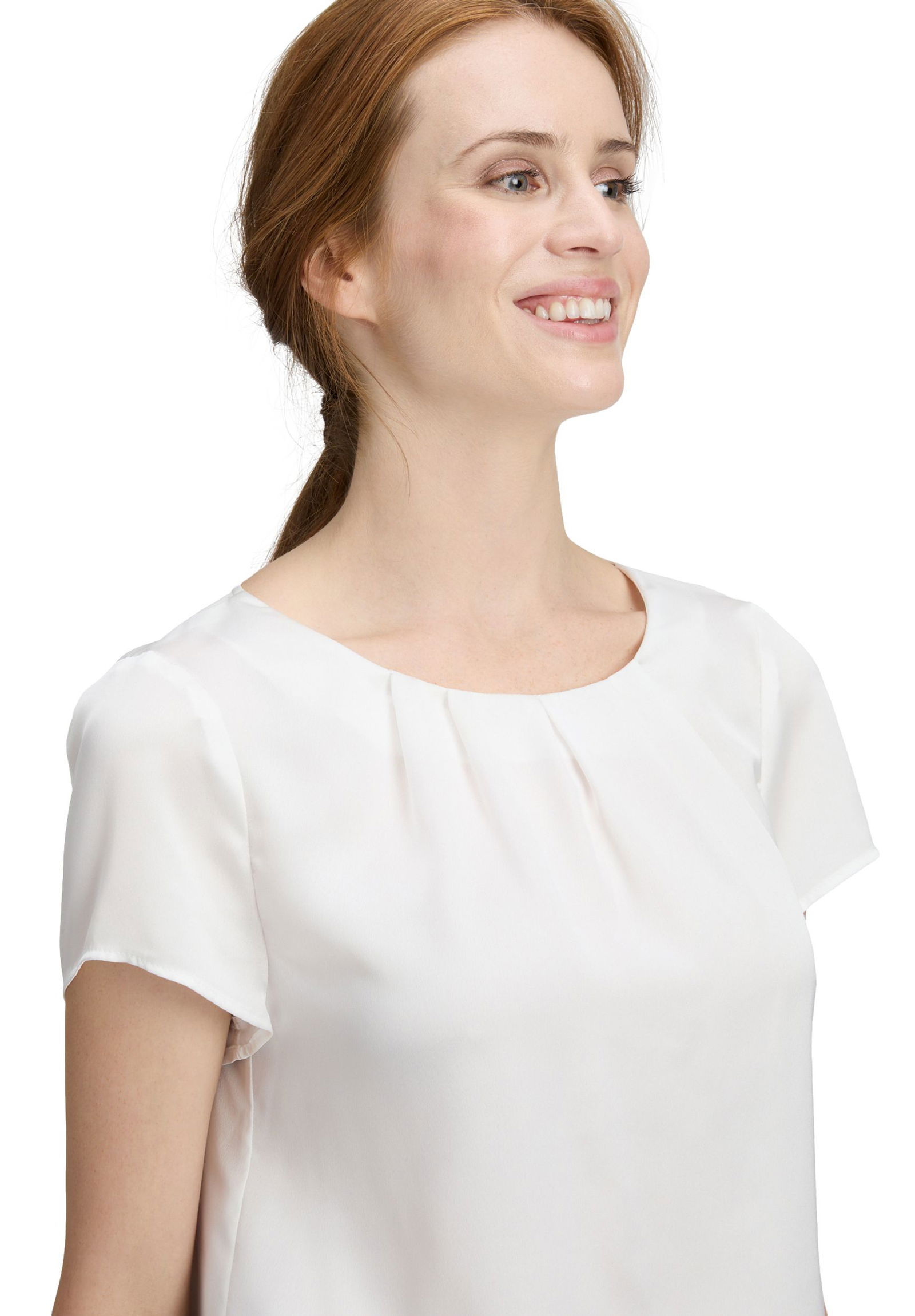 Vera Mont | Satin-Bluse | 42 | rohweiß