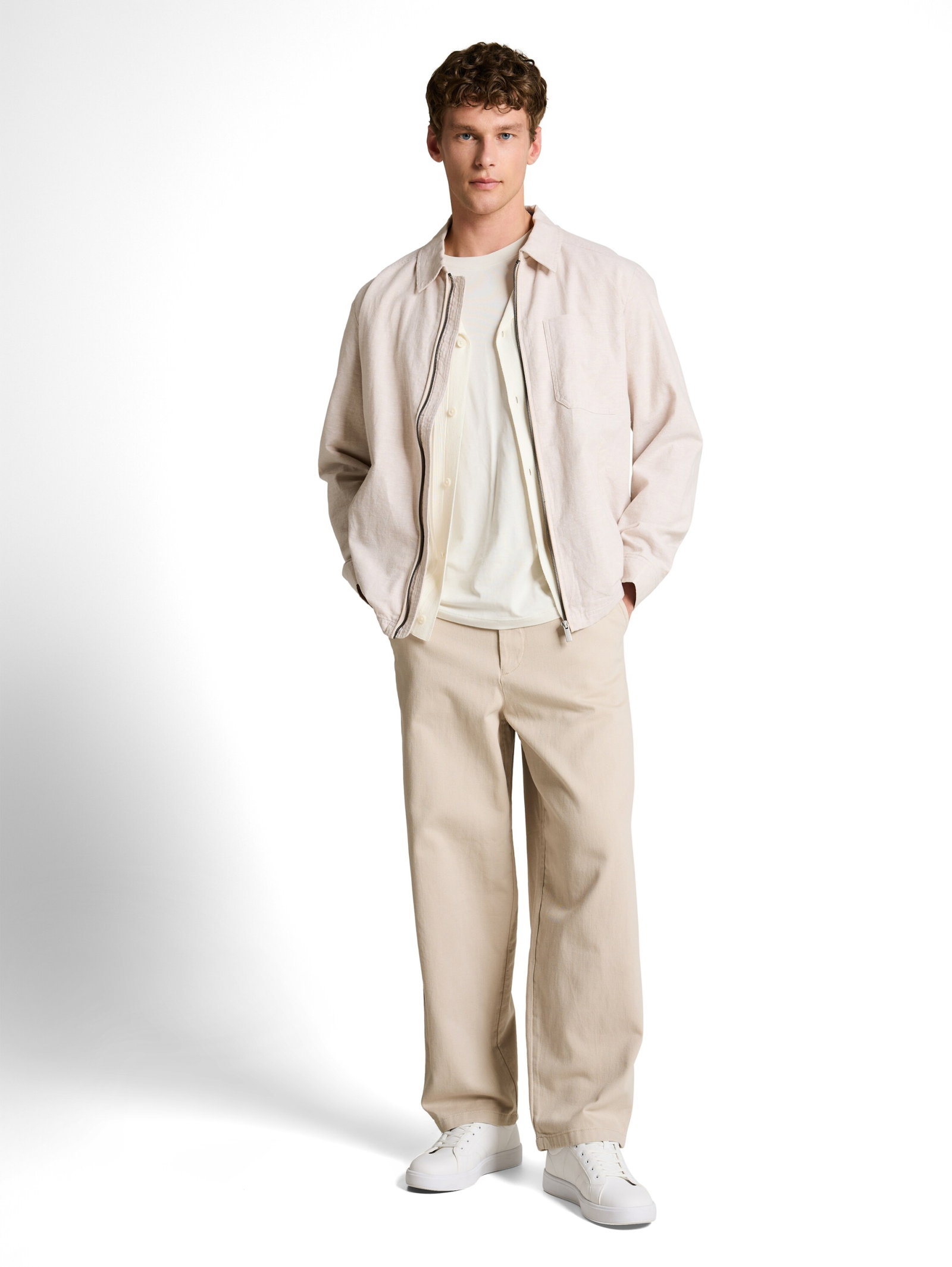 loose fit twill chino, muted grey #5