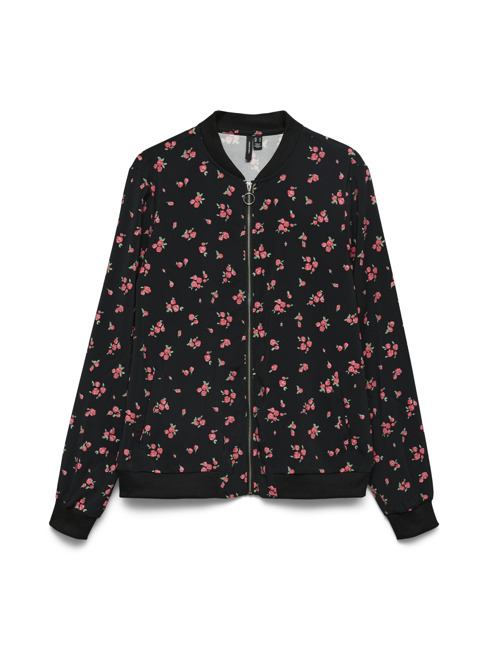 VMCOCO L/S BOMBER AOP WVN NOOS, Black/Johanne #1