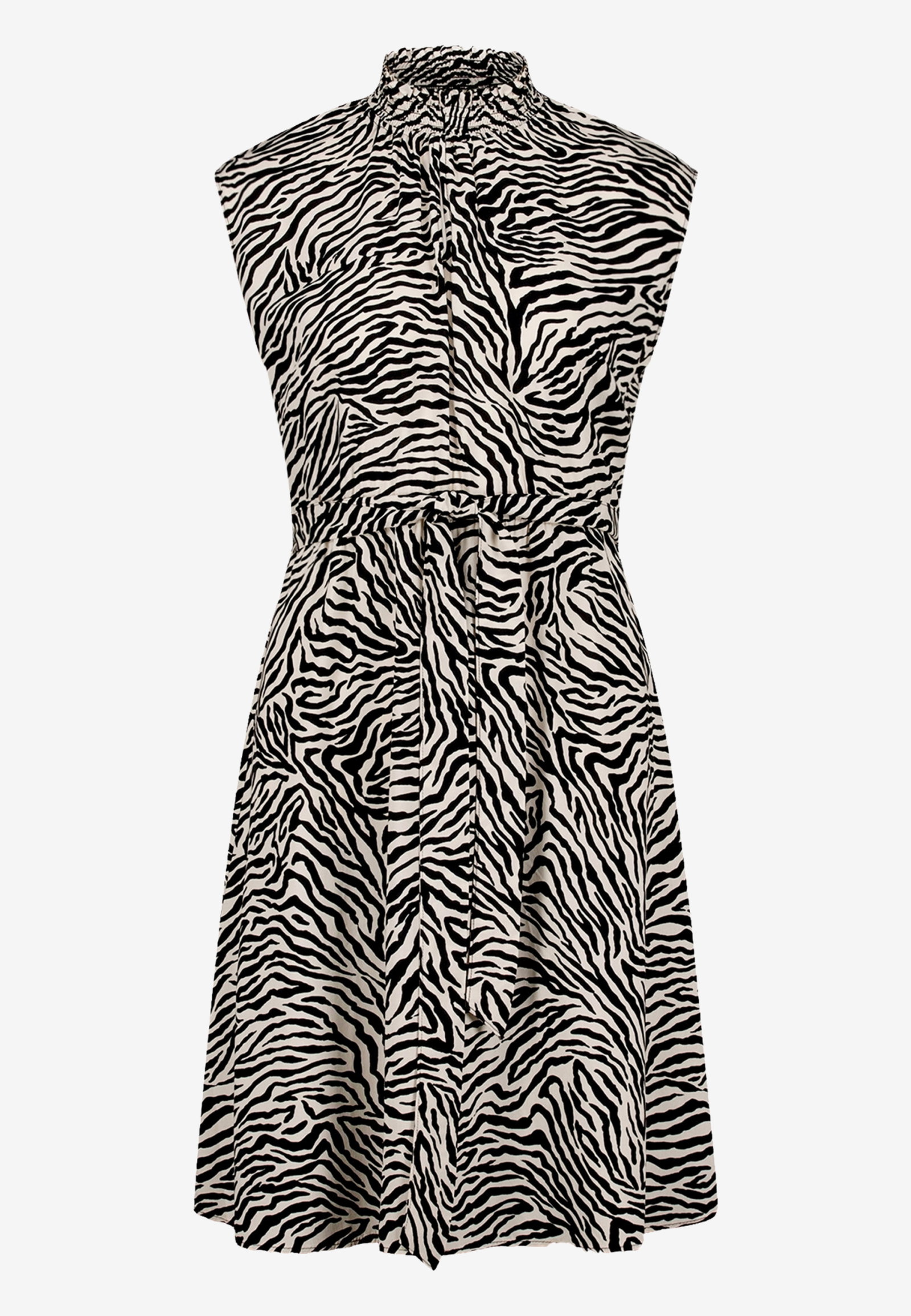 Kleid Kurz ohne Arm, Cream/Black #1