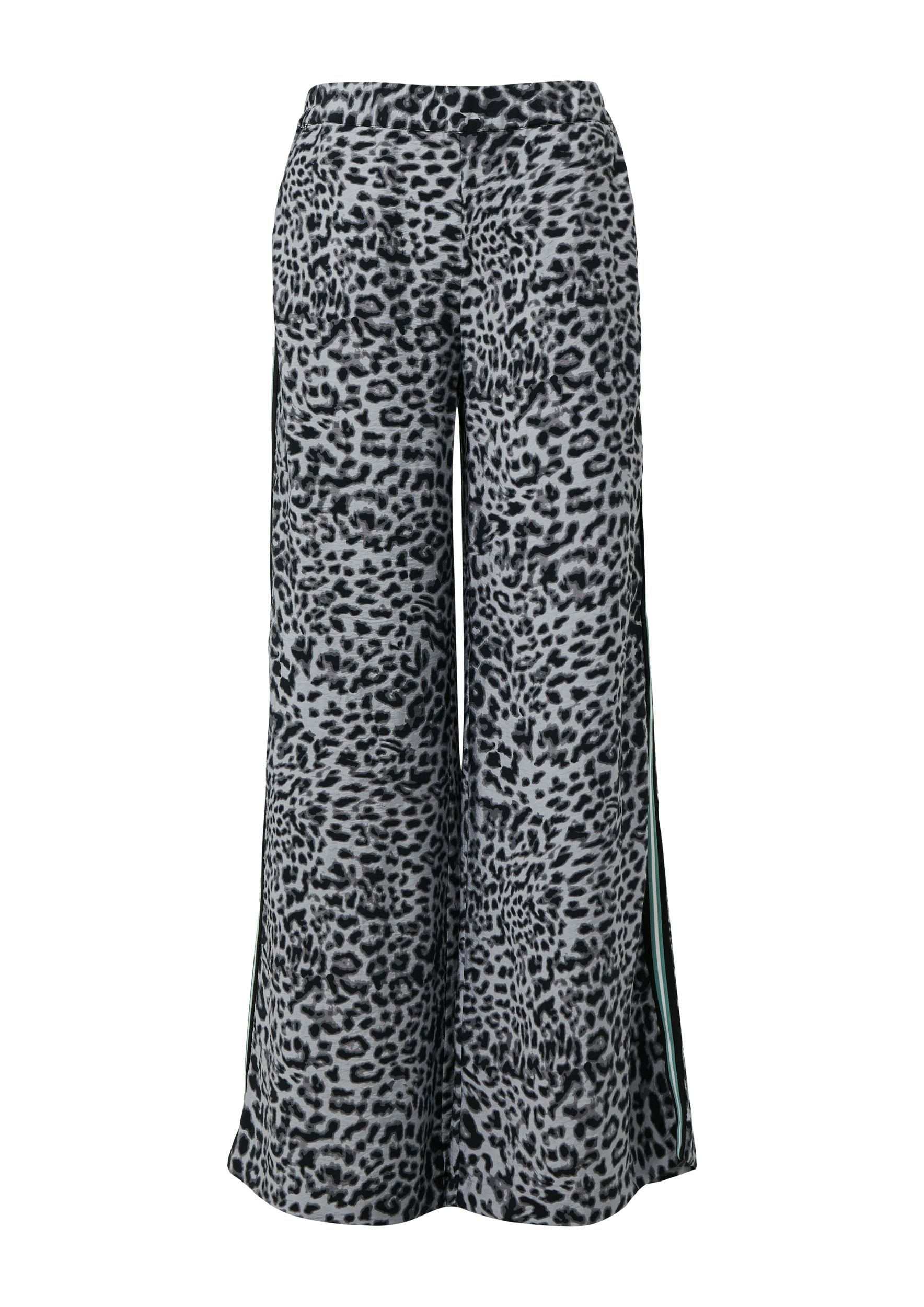 Comma |  Comma Schmale Hose  | 40/REG | schwarz|weiß