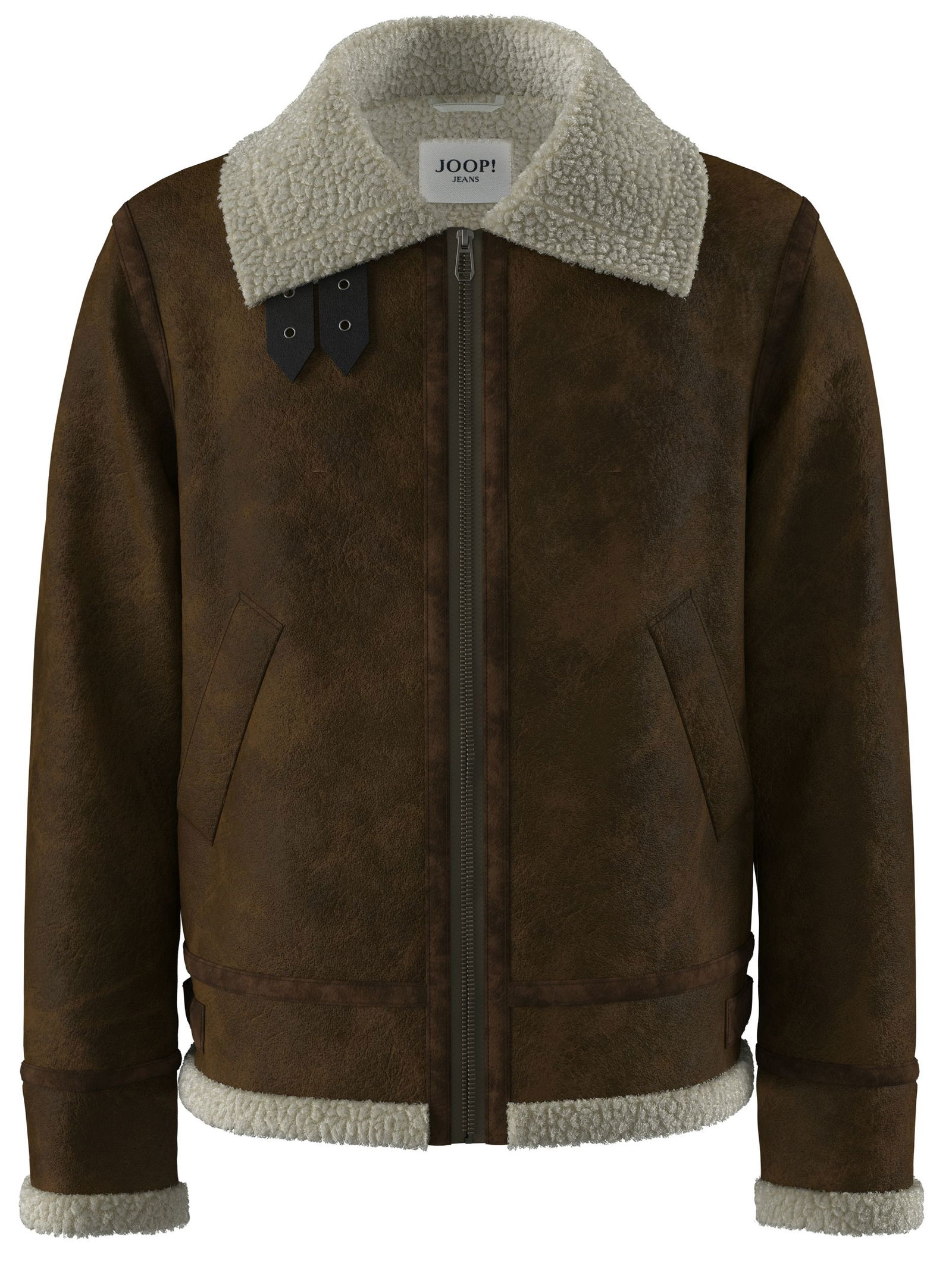JOOP! JEANS | JOOP! JEANS Lederjacke | 48 | medium beige