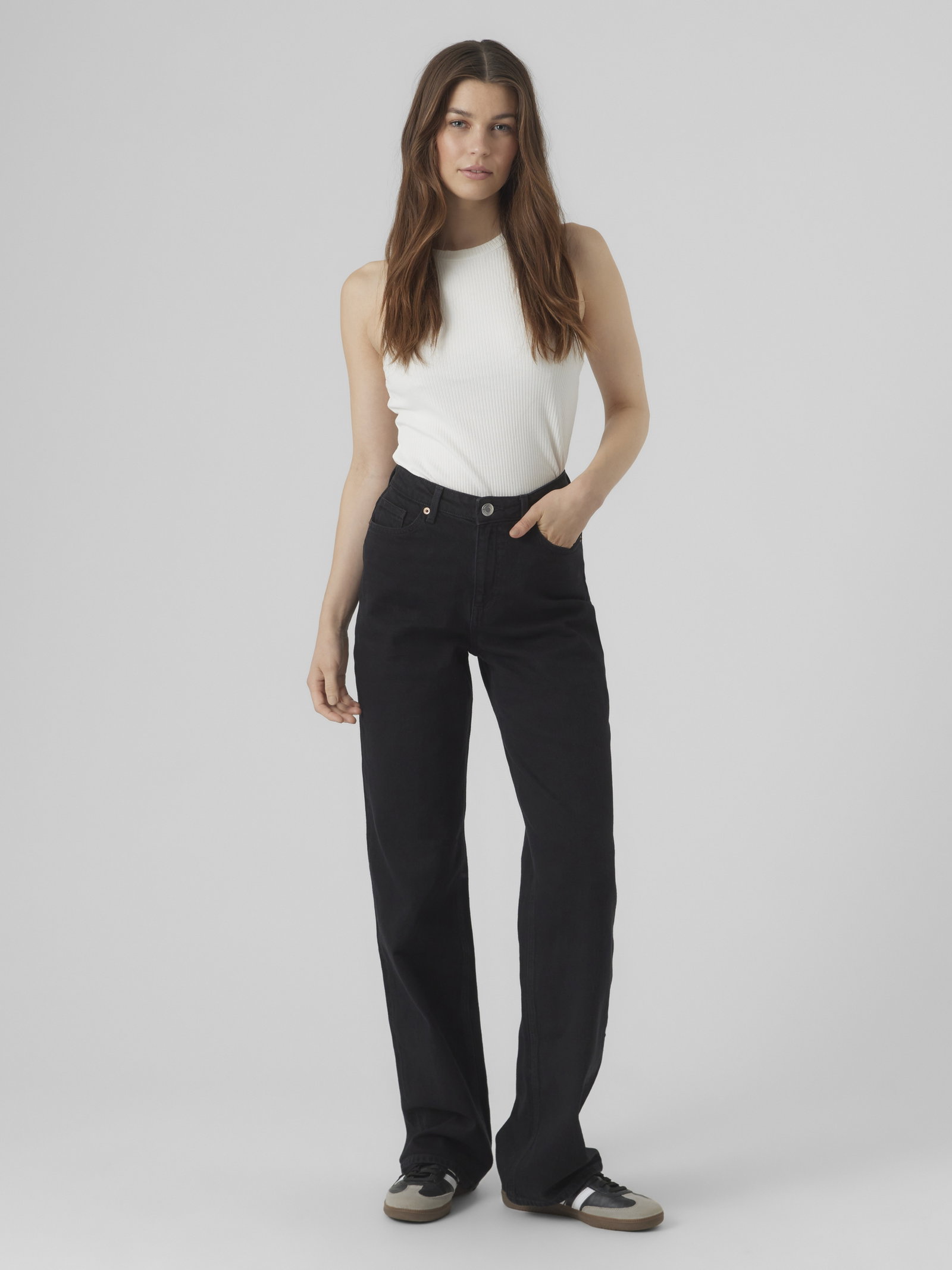 VMTESSA HR WIDE JEANS RA118 GA NOOS, Black #4