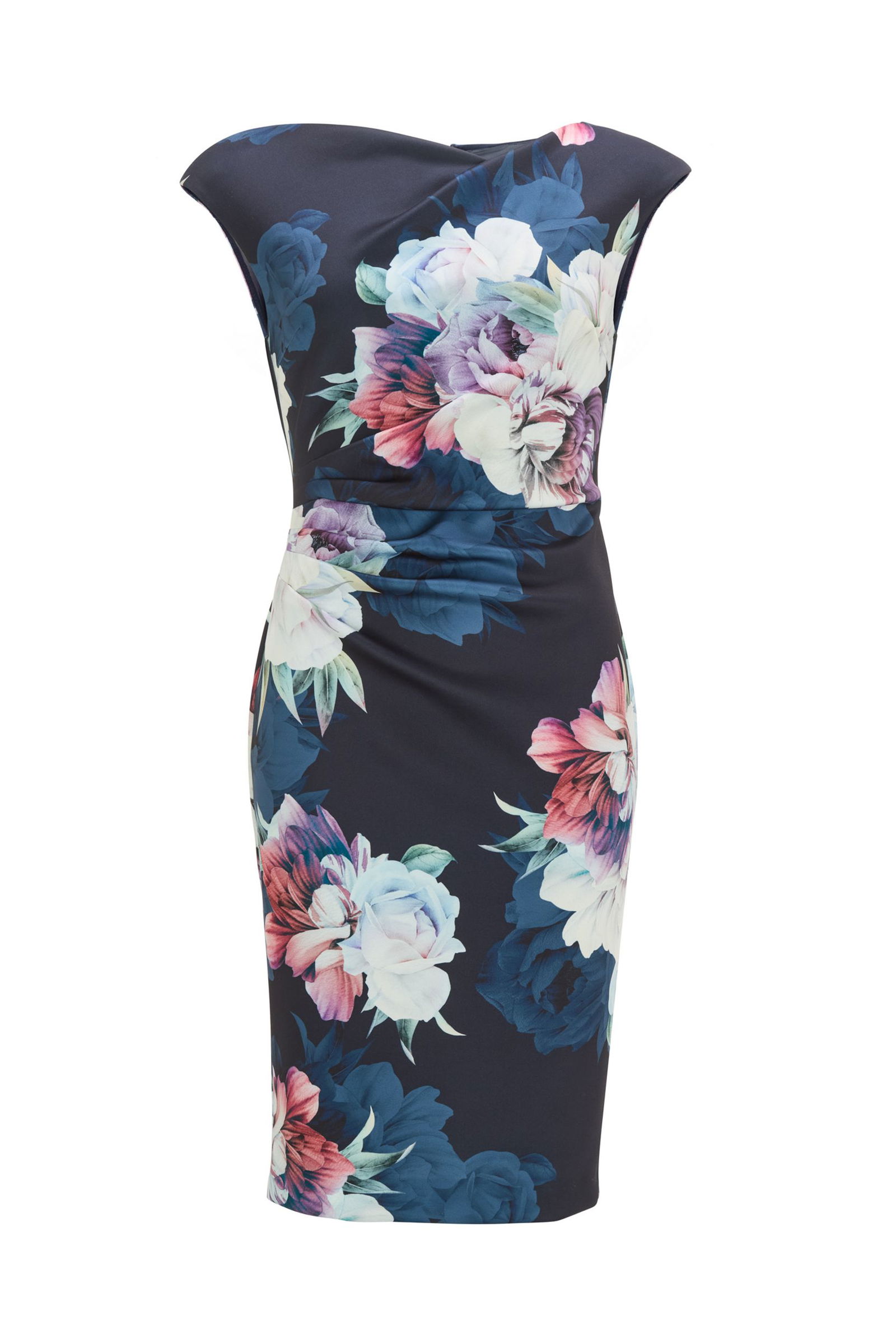 563e86847c34fb6bd772d2dce1c838f5 SWING |  SWING Kurzes Kleid  | 40 | navy / multi