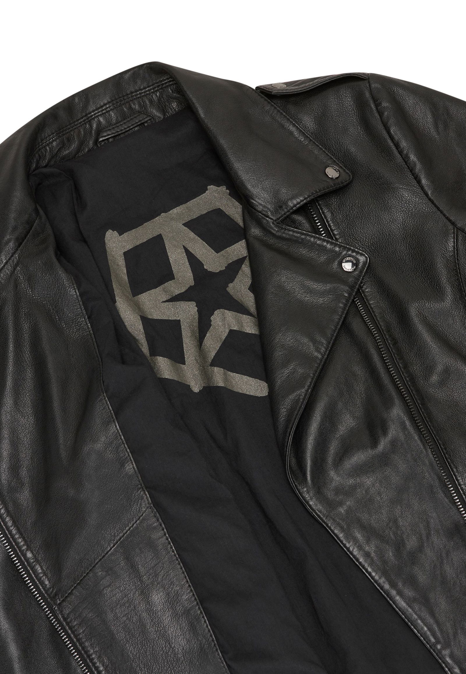 Milestone | Milestone Lederjacke | 36 | schwarz
