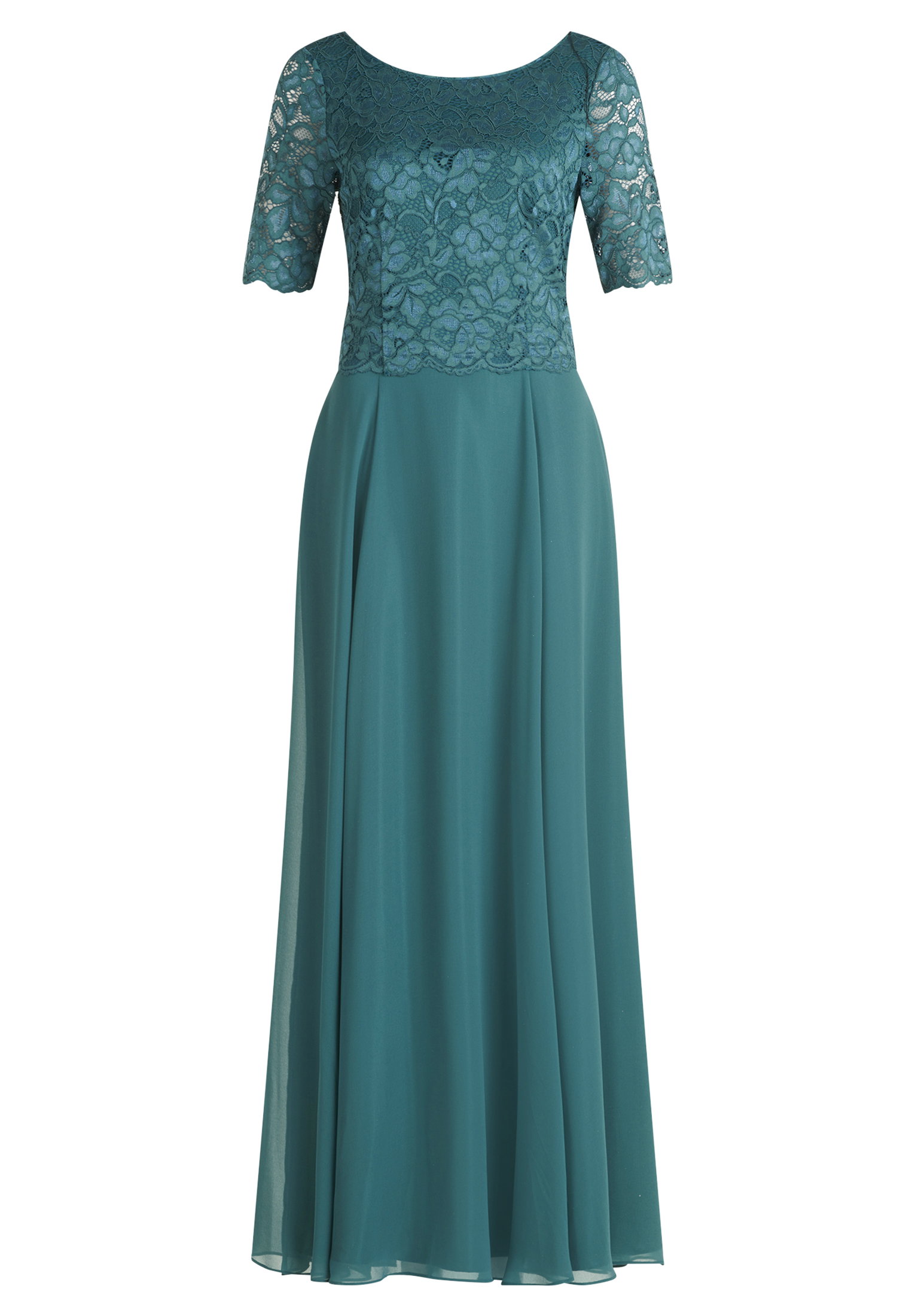 Kleid Lang 1/2 Arm, Dark Emerald #1